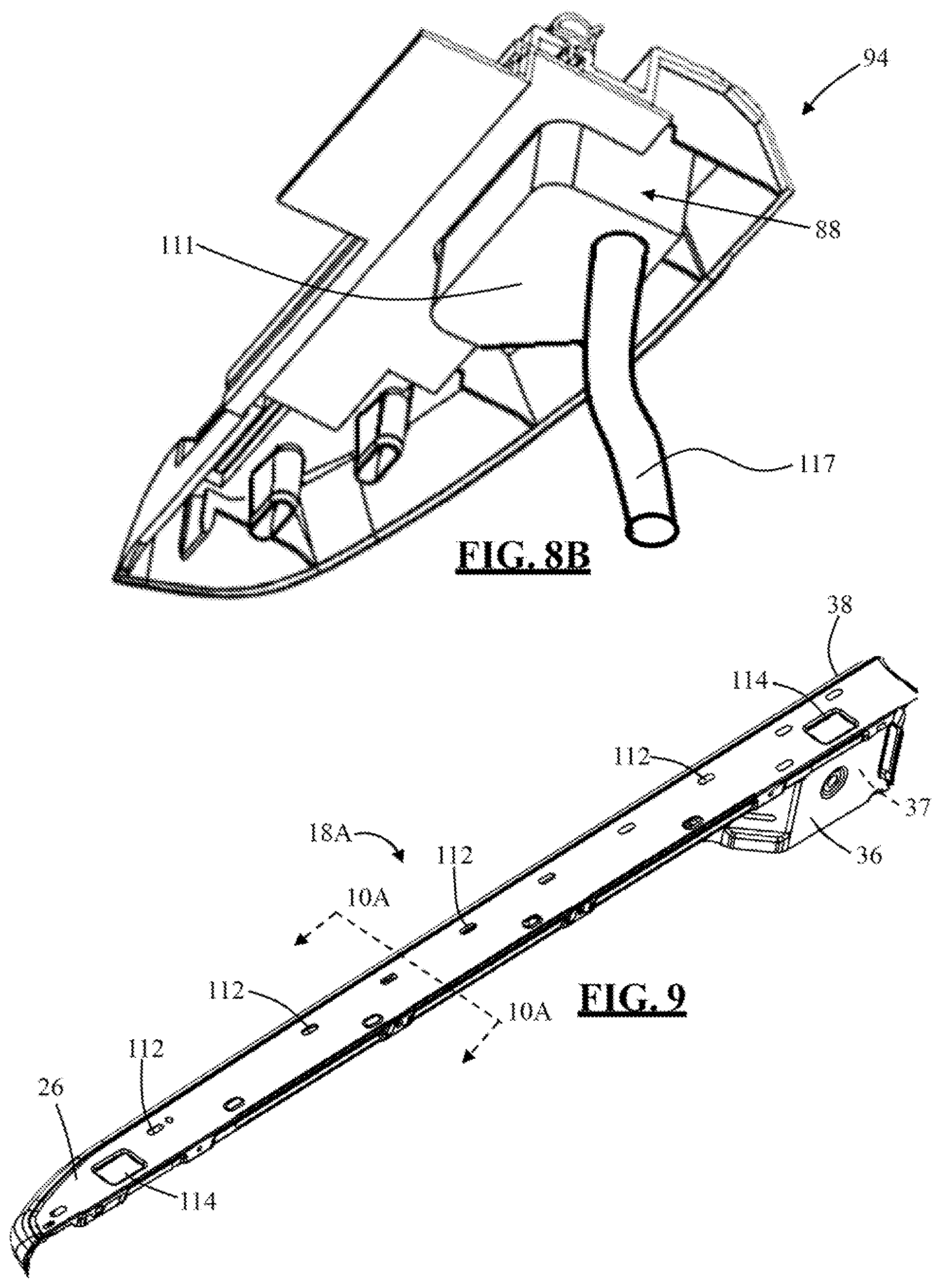 Patent US11772469 Figure 9 – Tonneau cover assembly with a fluid management system