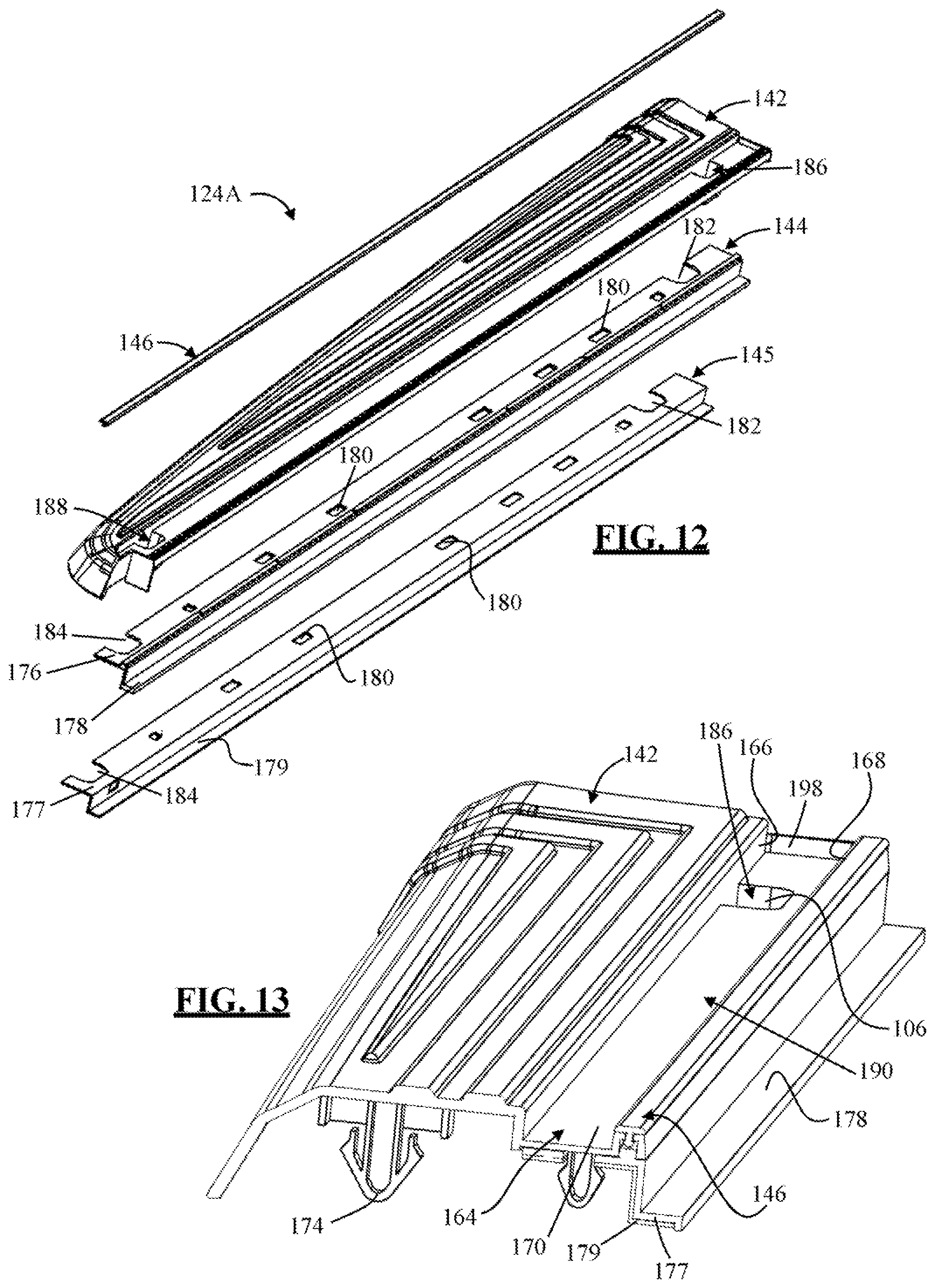 Patent US11772469 Figure 11 – Tonneau cover assembly with a fluid management system