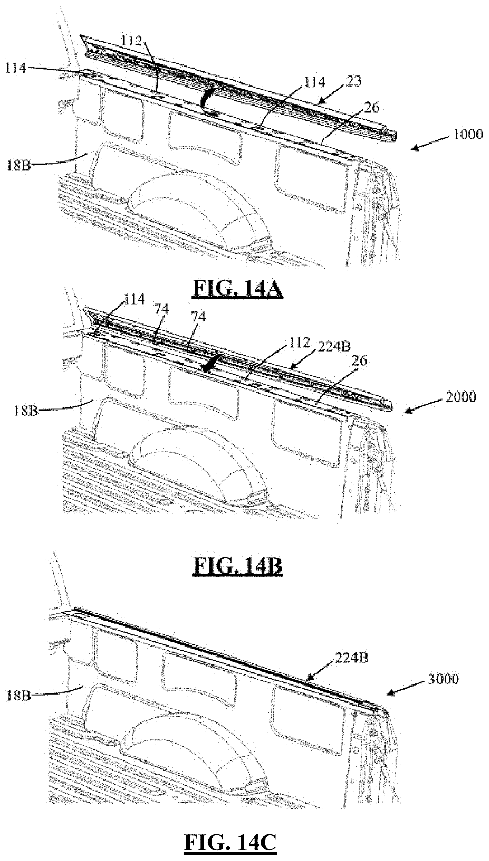 Patent US11772469 Figure 12 – Tonneau cover assembly with a fluid management system