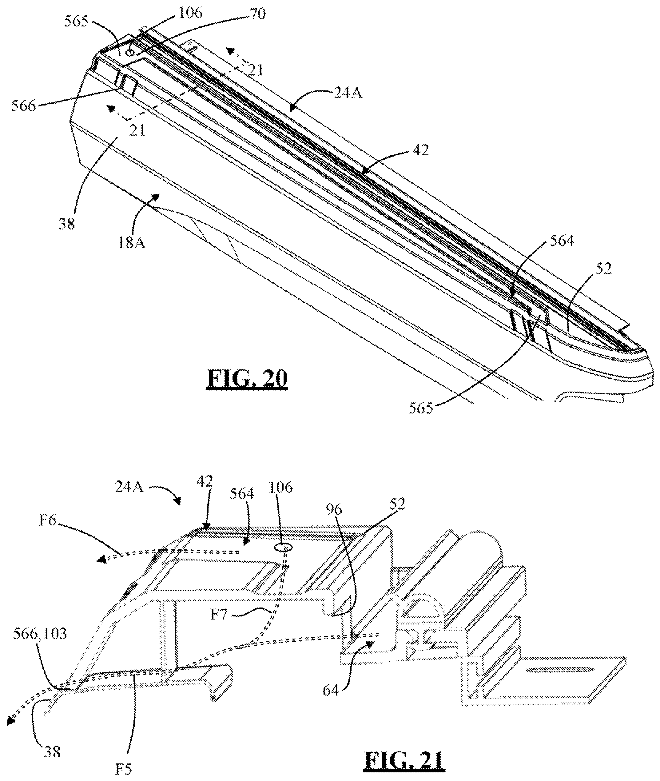 Patent US11772469 Figure 17 – Tonneau cover assembly with a fluid management system