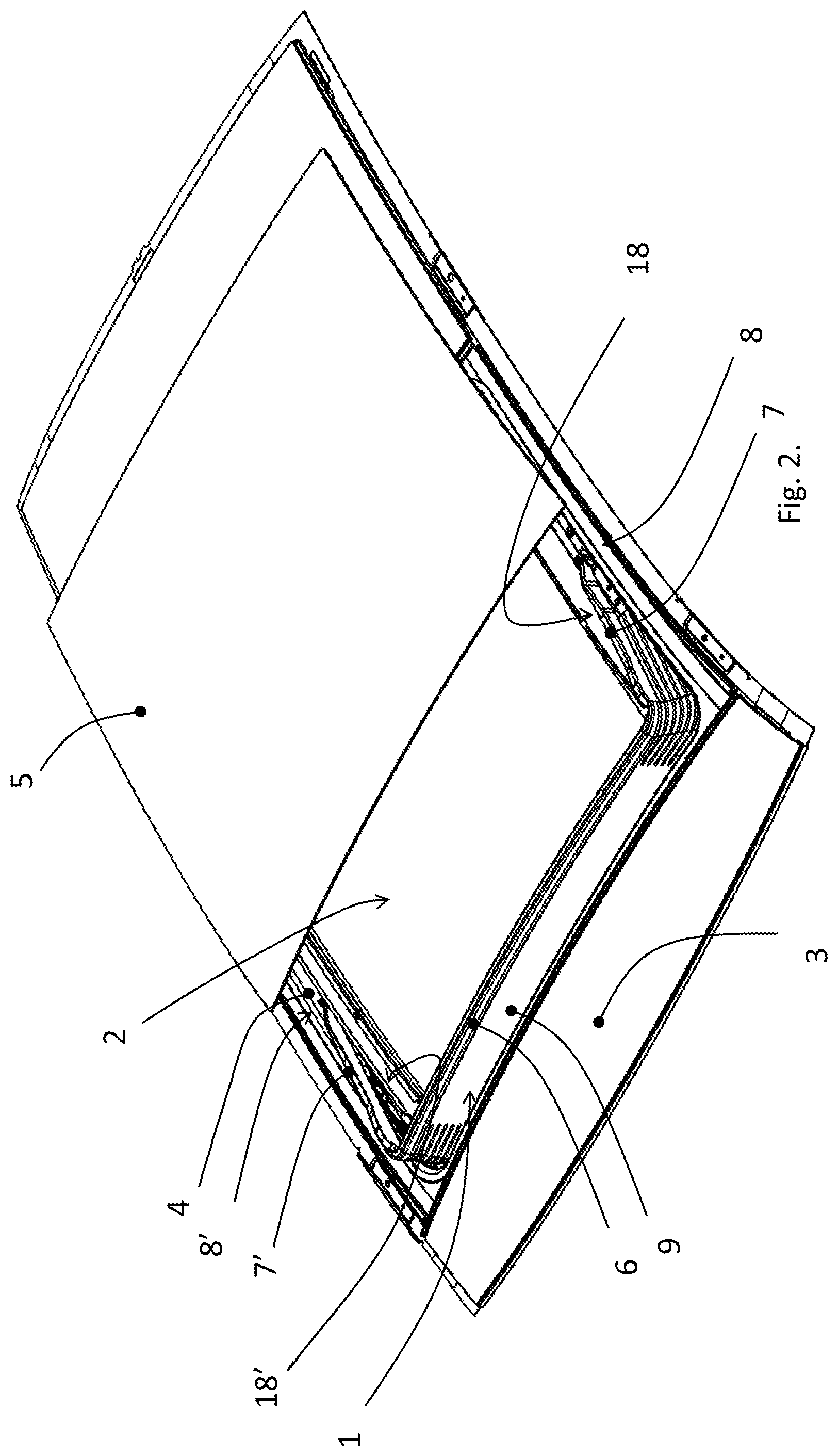 Patent US11772470 Figure 2 – Wind deflector assembly