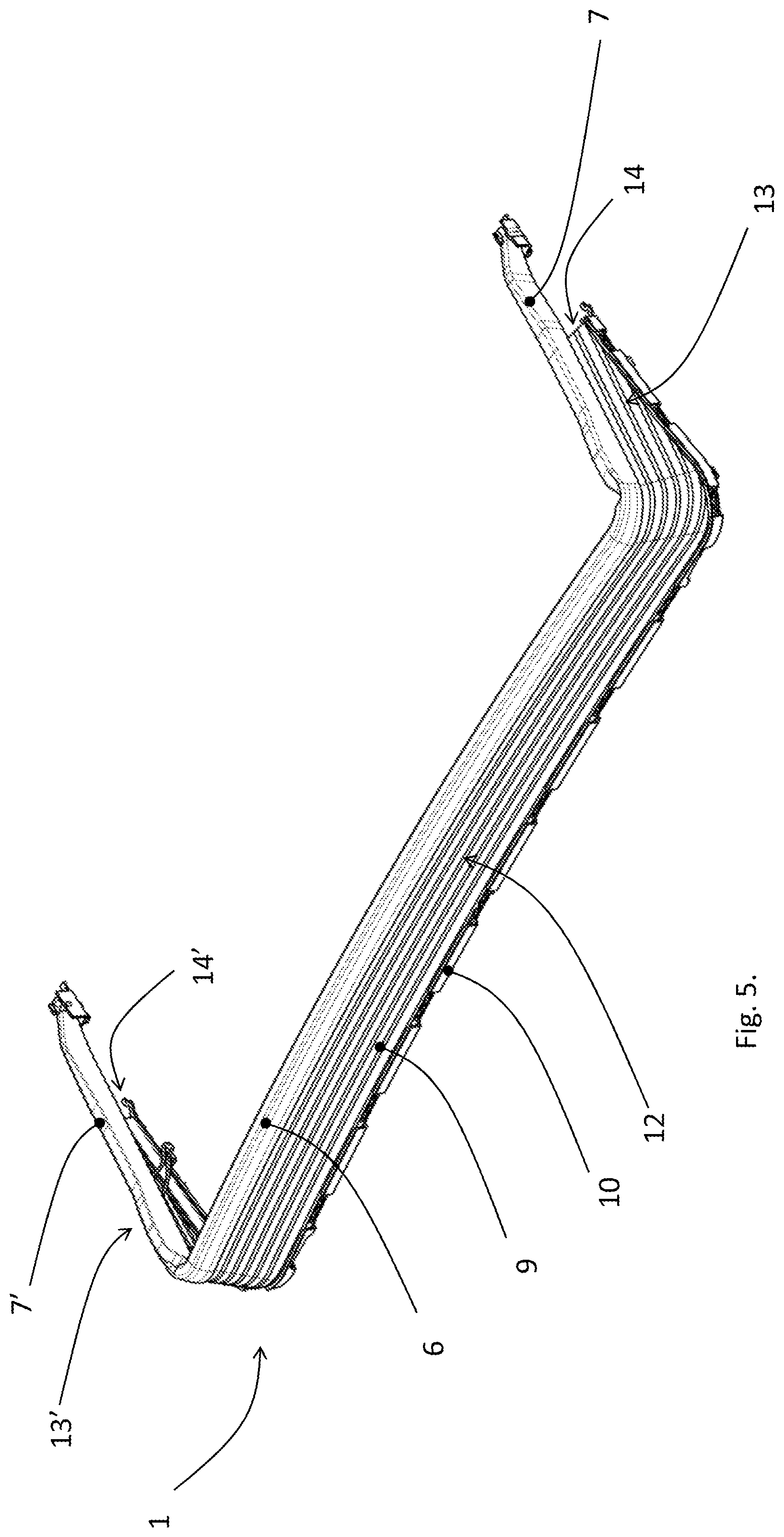 Patent US11772470 Figure 5 – Wind deflector assembly