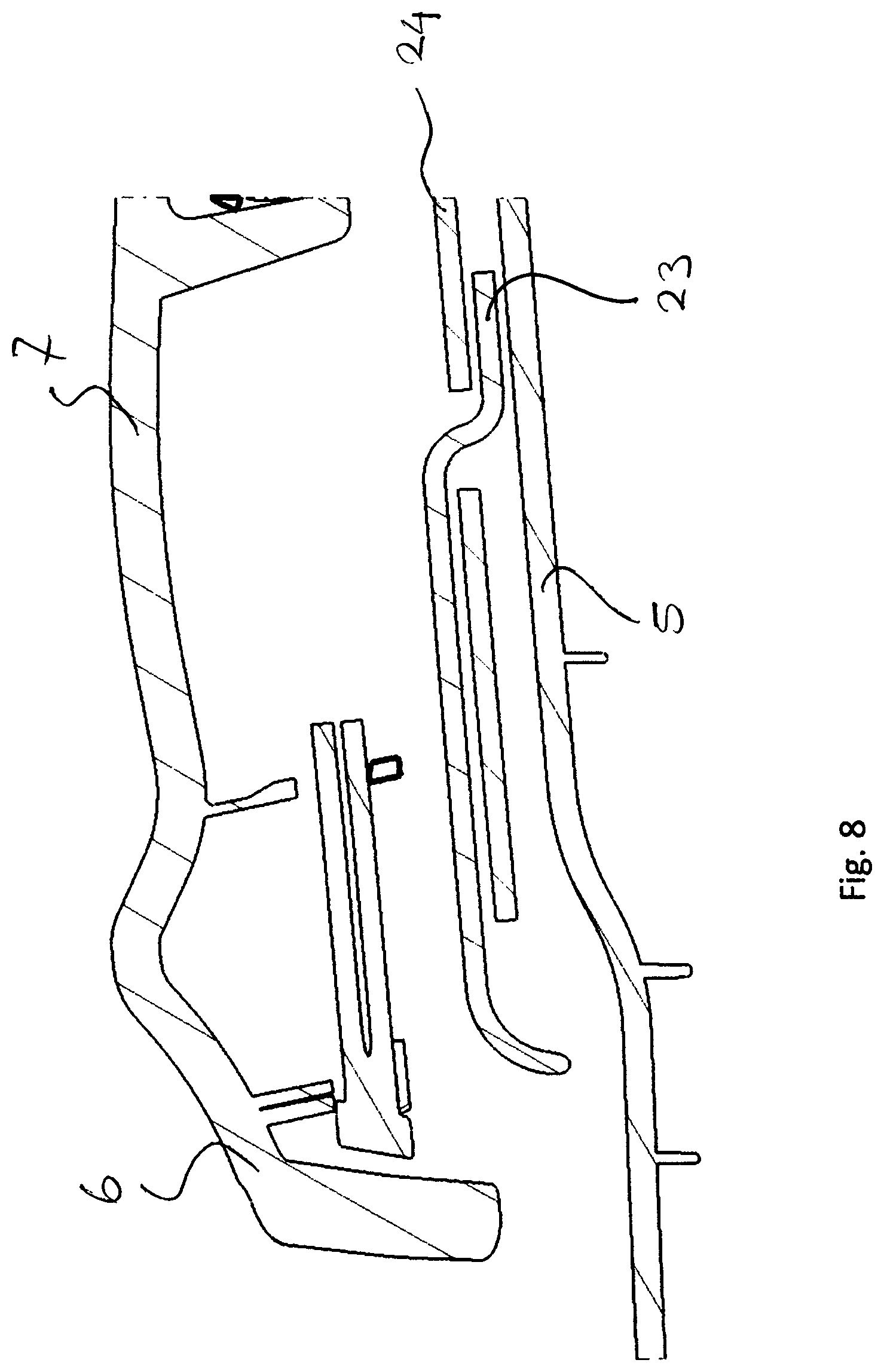 Patent US11772471 Figure 5 – Open roof construction for a vehicle and wind deflector assembly
