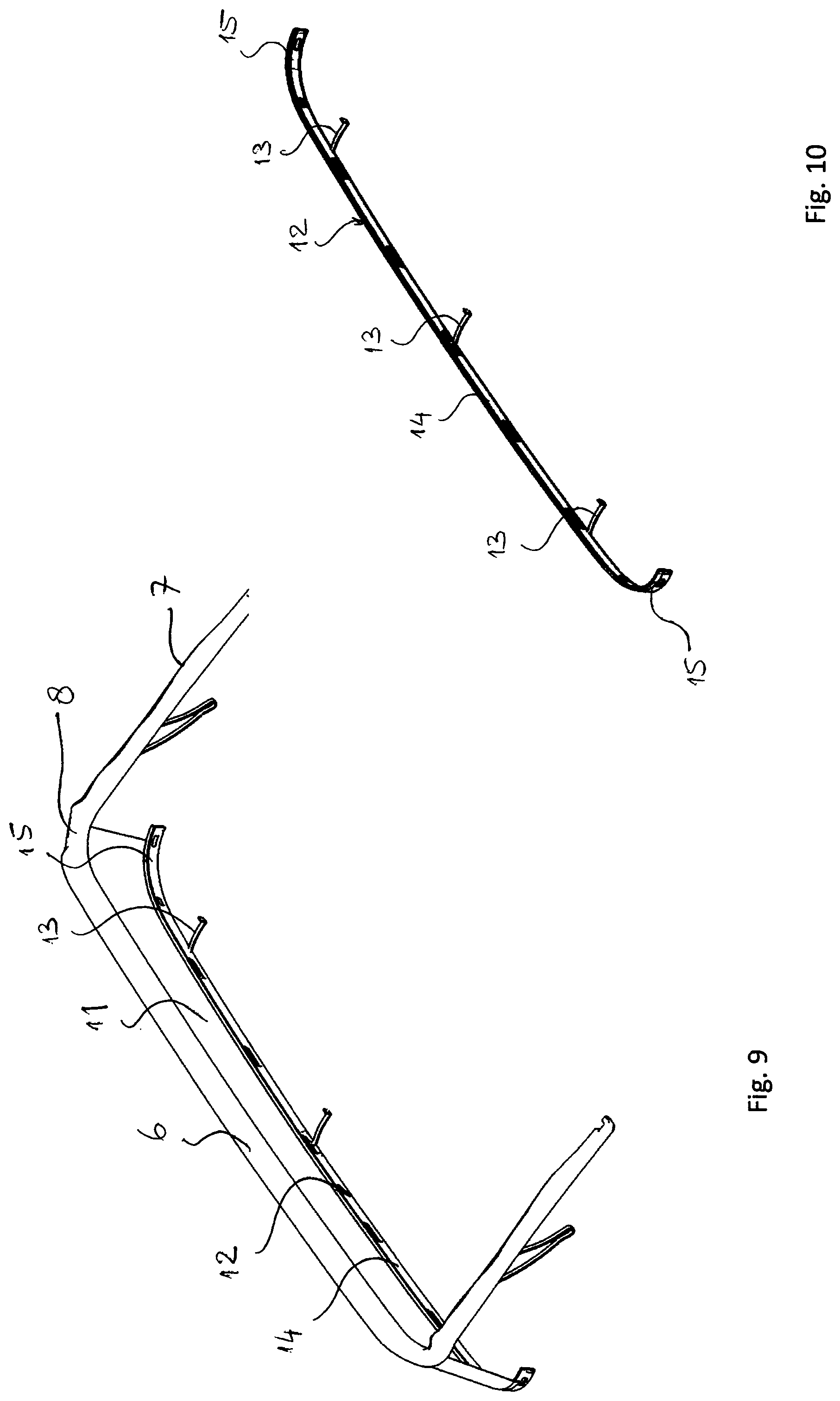 Patent US11772471 Figure 6 – Open roof construction for a vehicle and wind deflector assembly