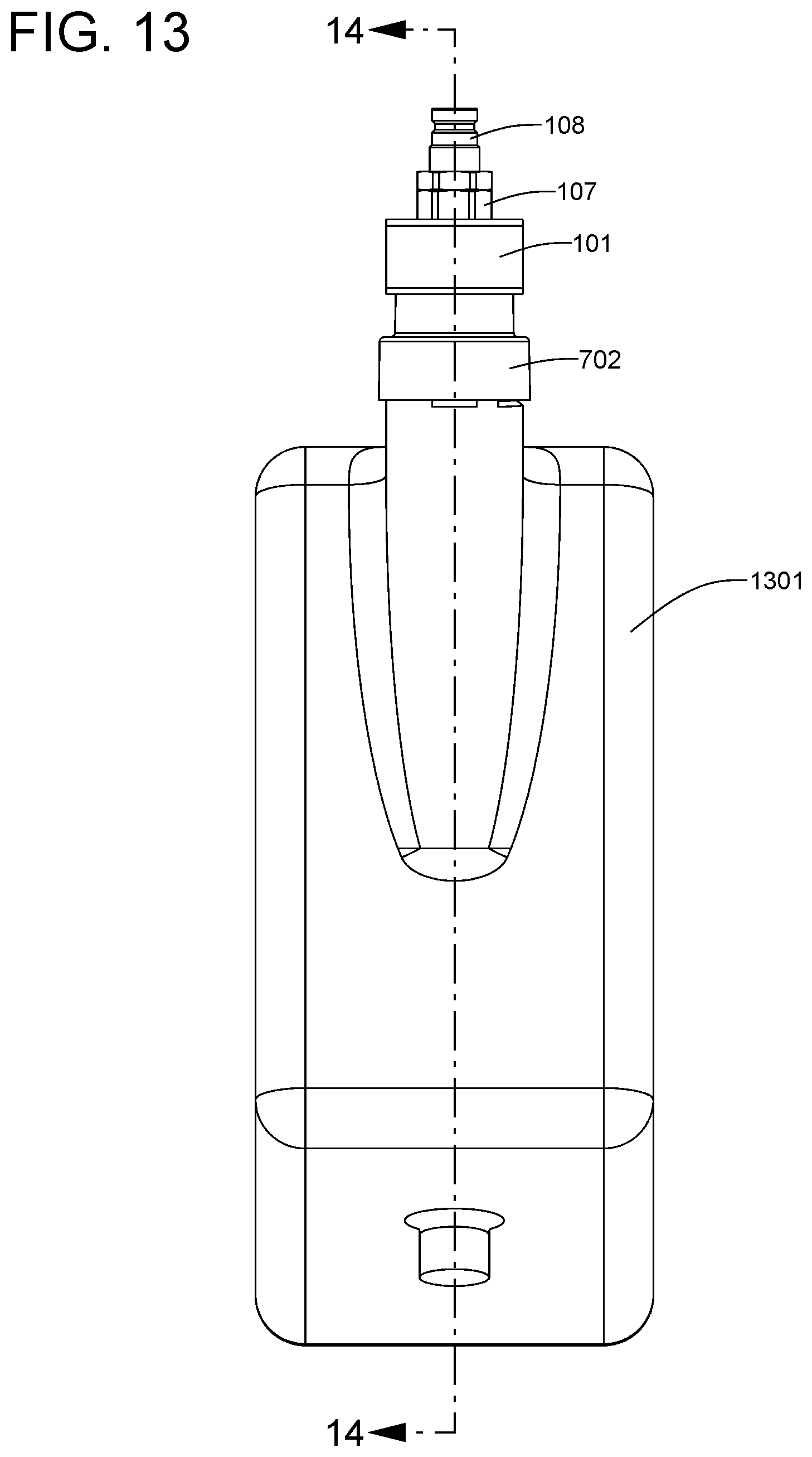 Patent US11772484 Figure 12 – Fully-integrated, fluid flow-control module designed for installation within an ISO filler neck of a top-fill def tank