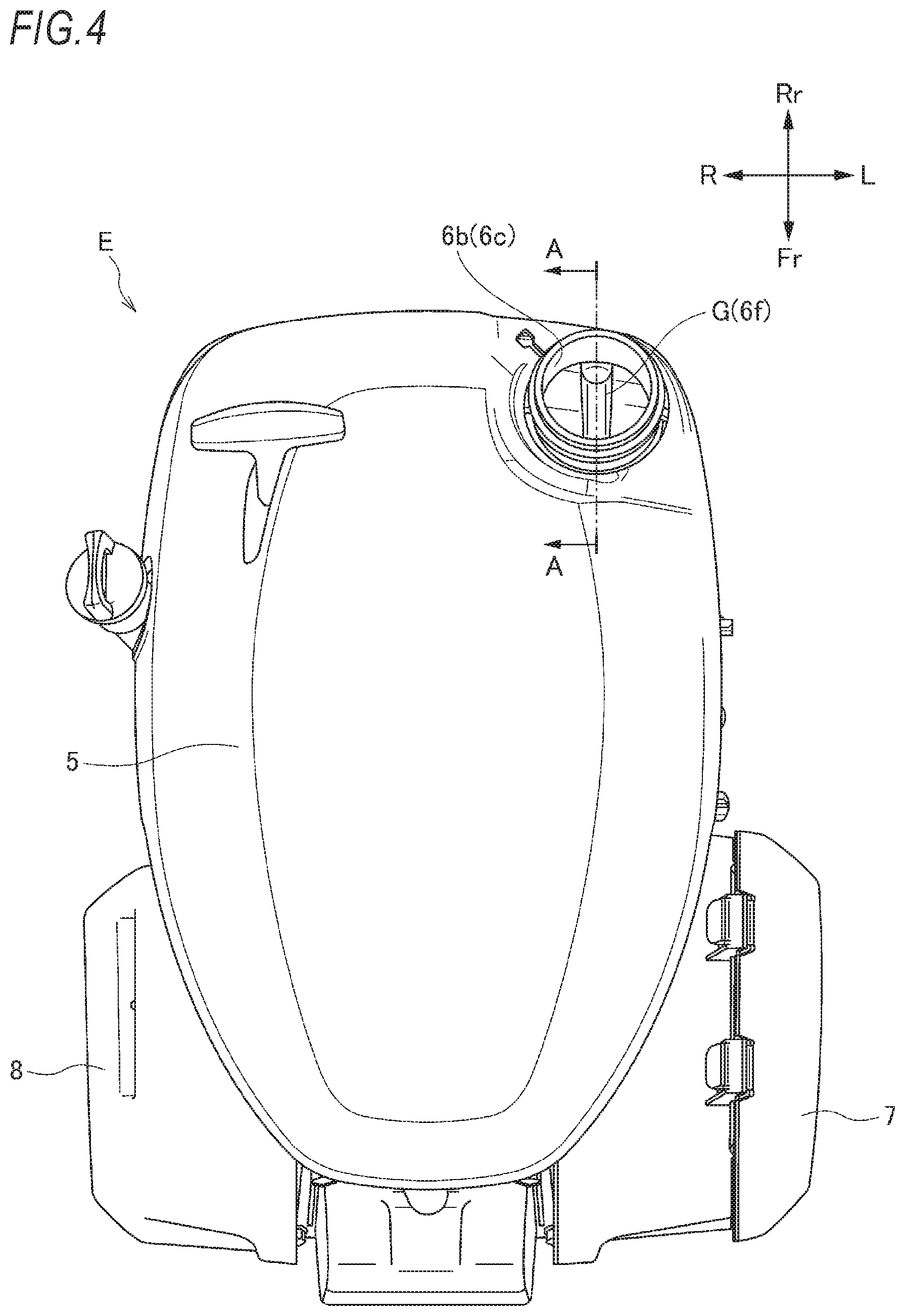 Patent US11772485 Figure 4 – Engine and work machine