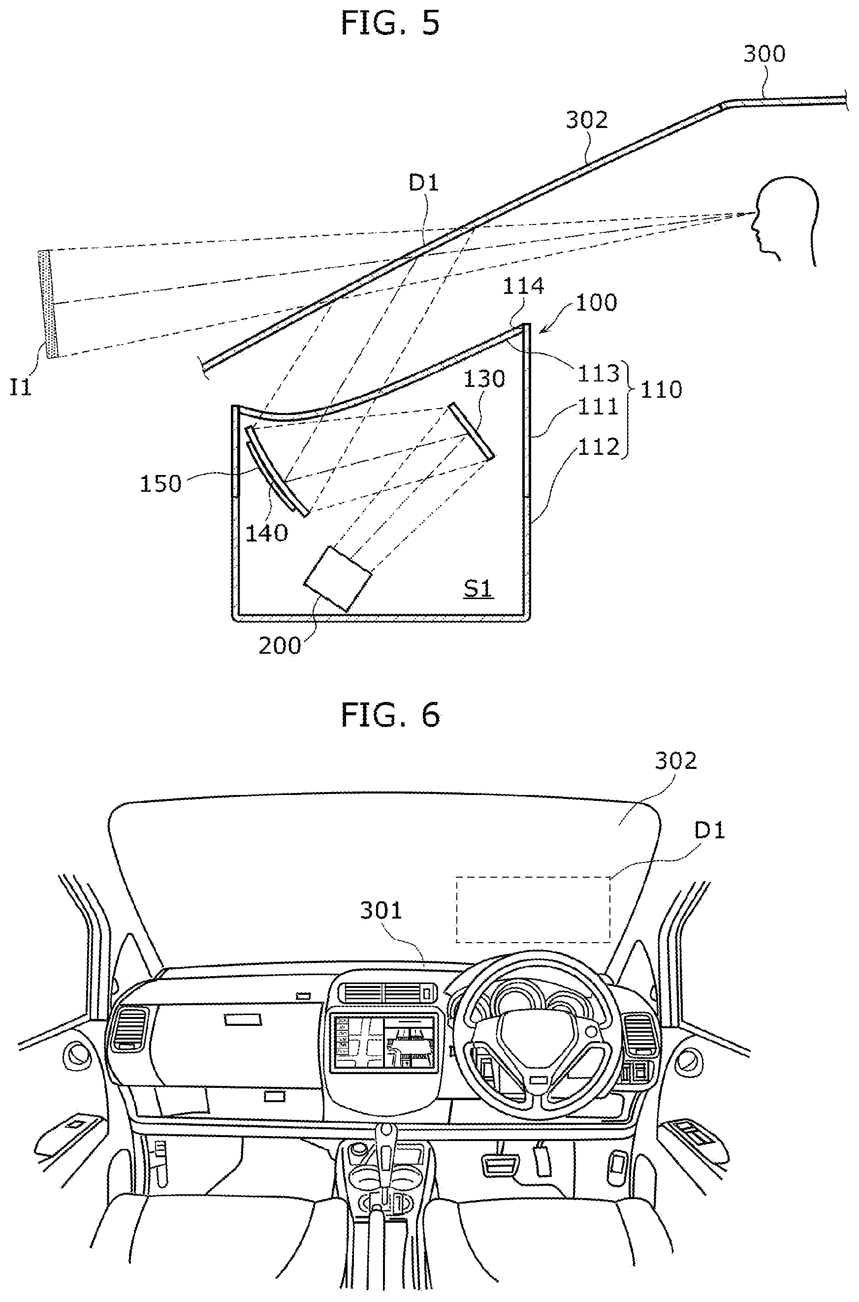 Patent US11772492 Figure 3 – Head-up display