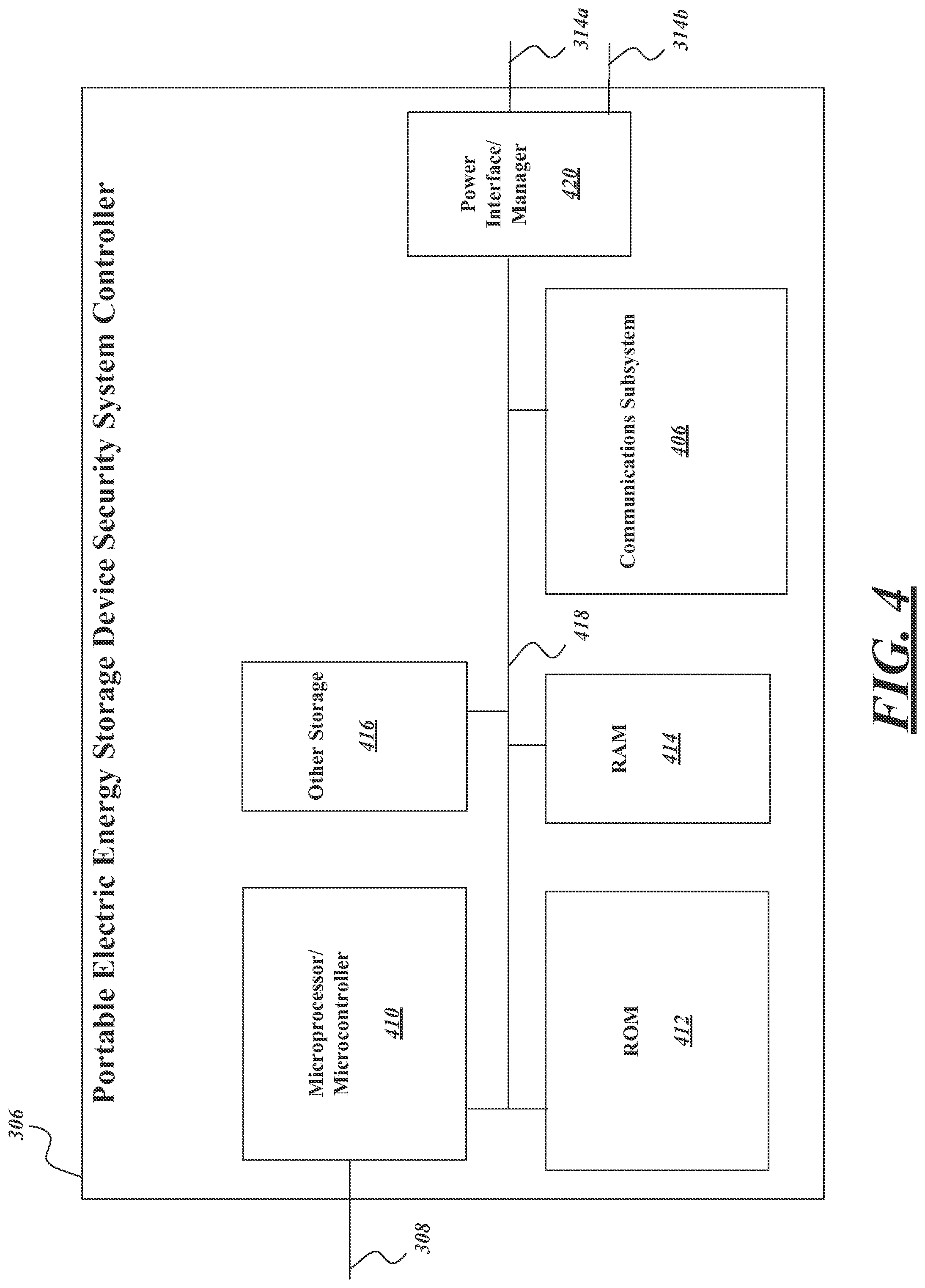 Patent US11772493 Figure 4 – Apparatus, method and article for authentication, security and control of power storage devices, such as batteries