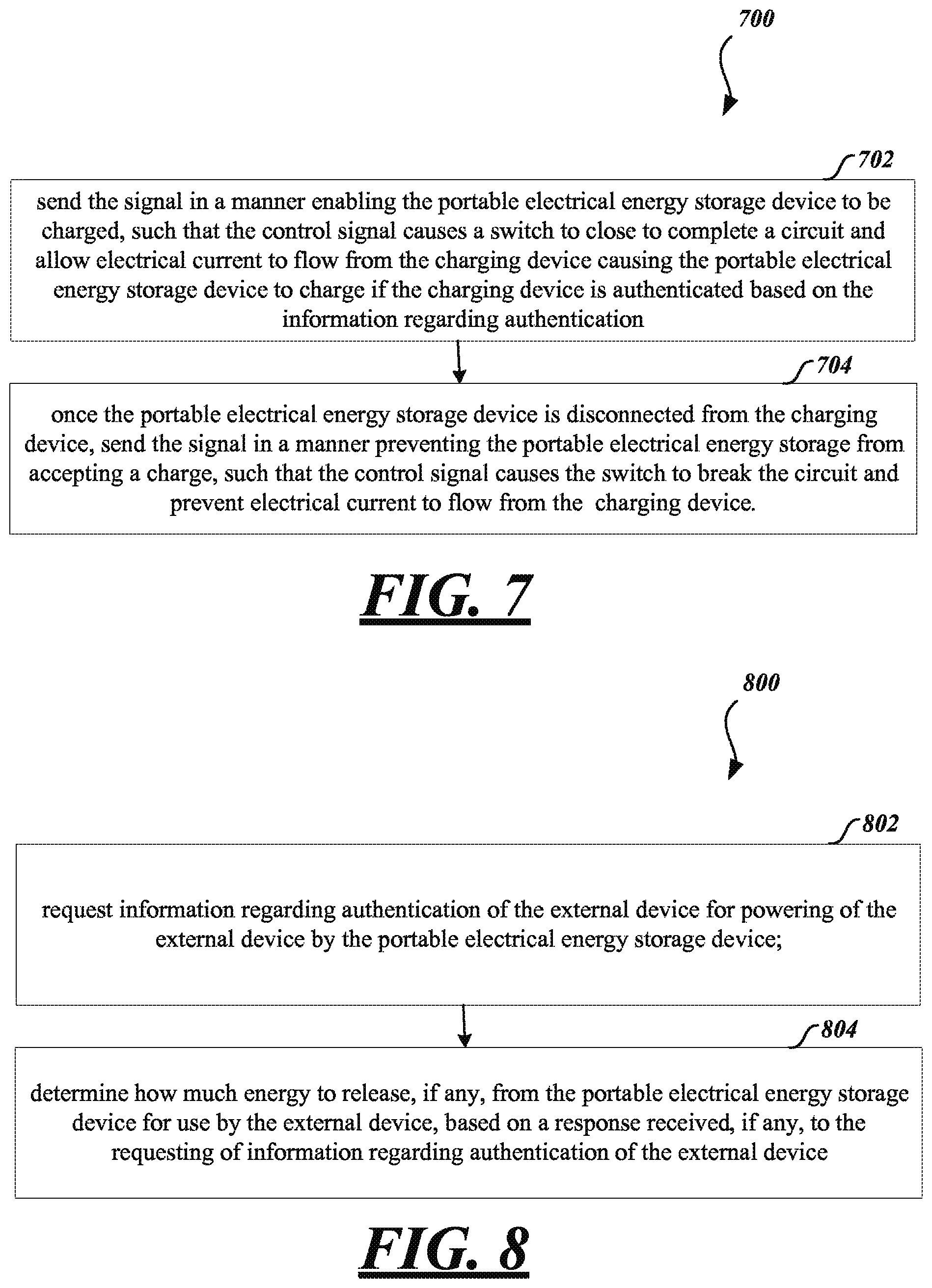 Patent US11772493 Figure 6 – Apparatus, method and article for authentication, security and control of power storage devices, such as batteries