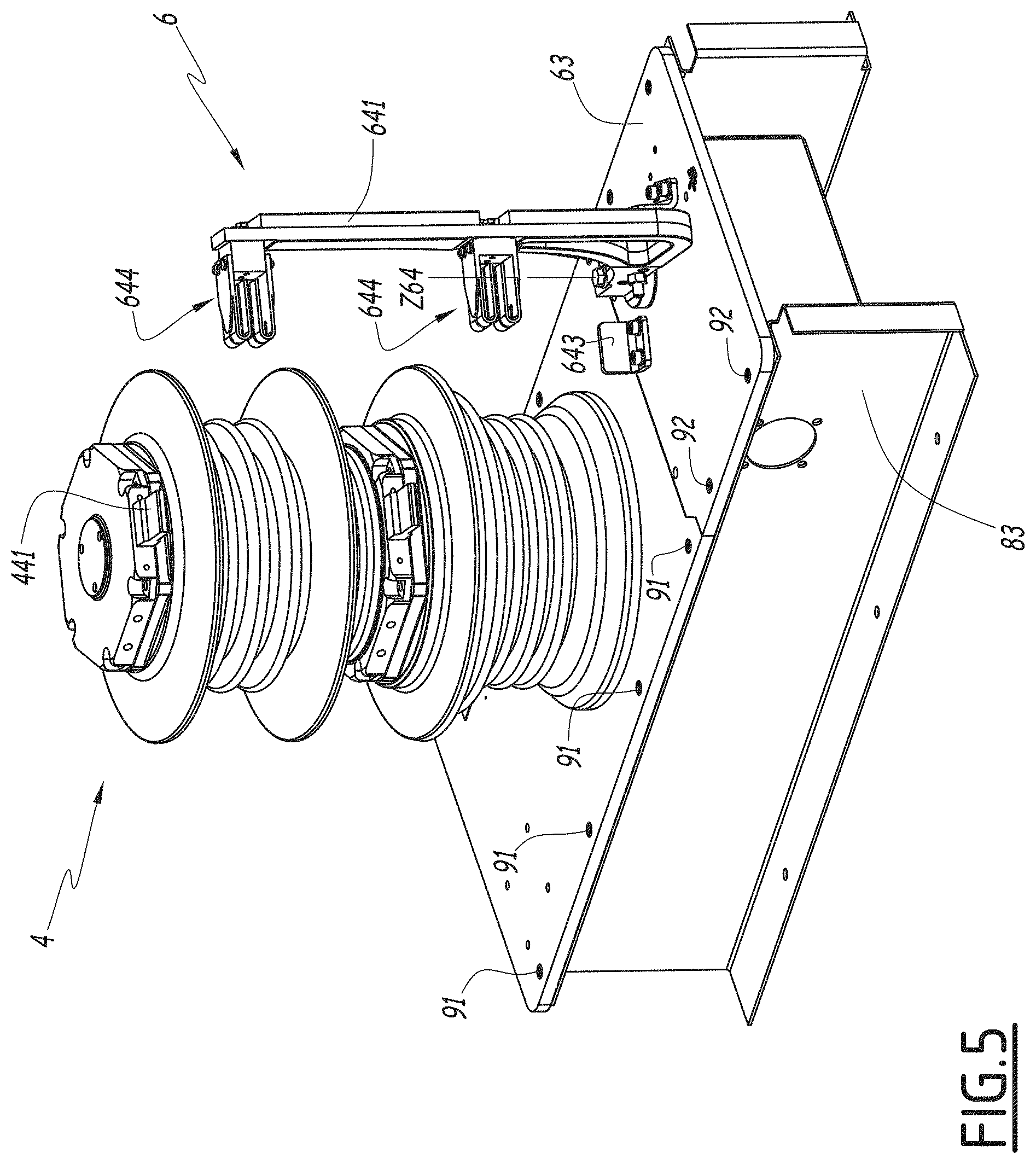 Patent US11772494 Figure 5 – Electric switching device for a railway vehicle and railway vehicle comprising such a device