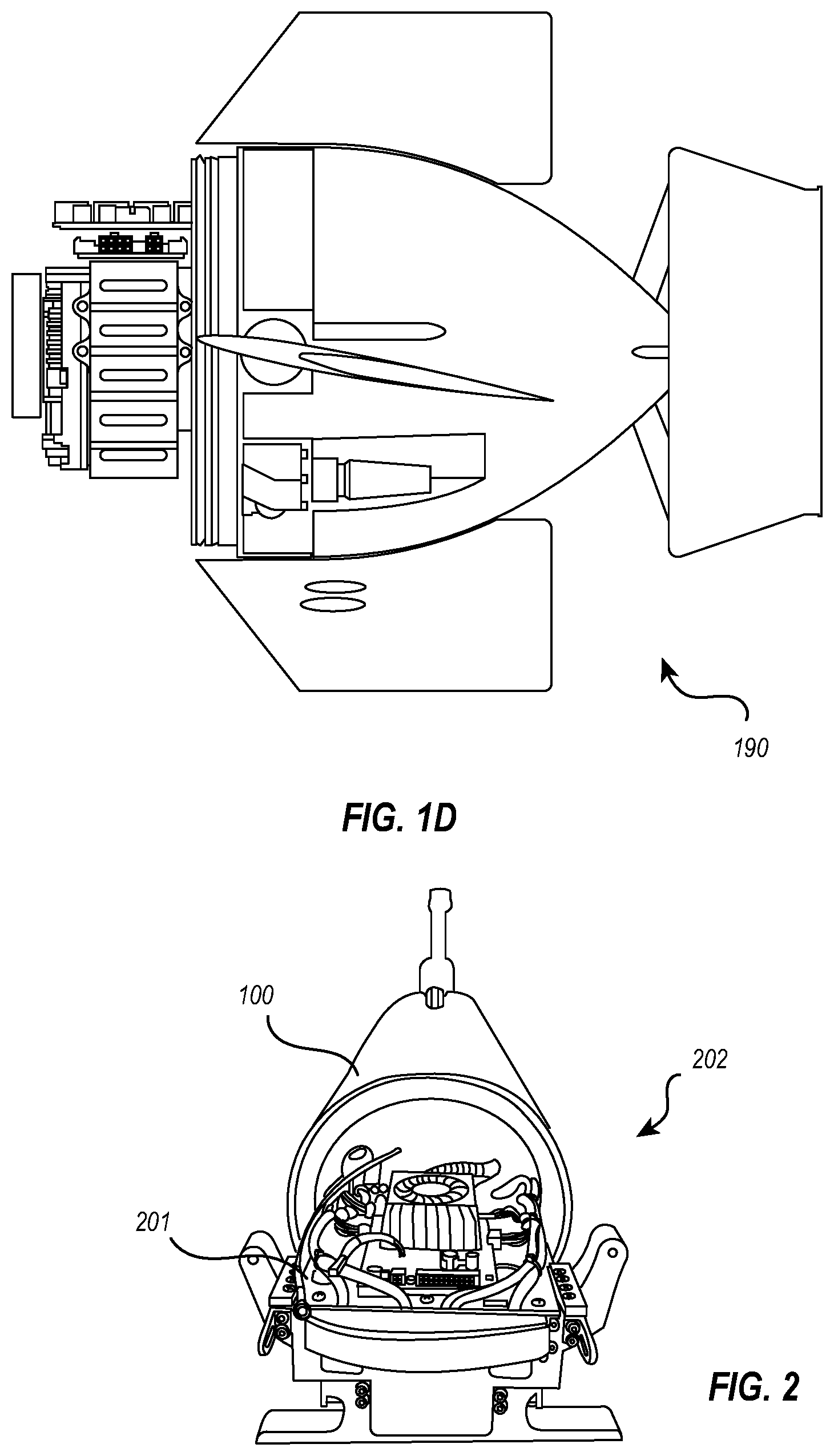Patent US11772501 Figure 4 – Unmanned undersea vehicle with modular battery system