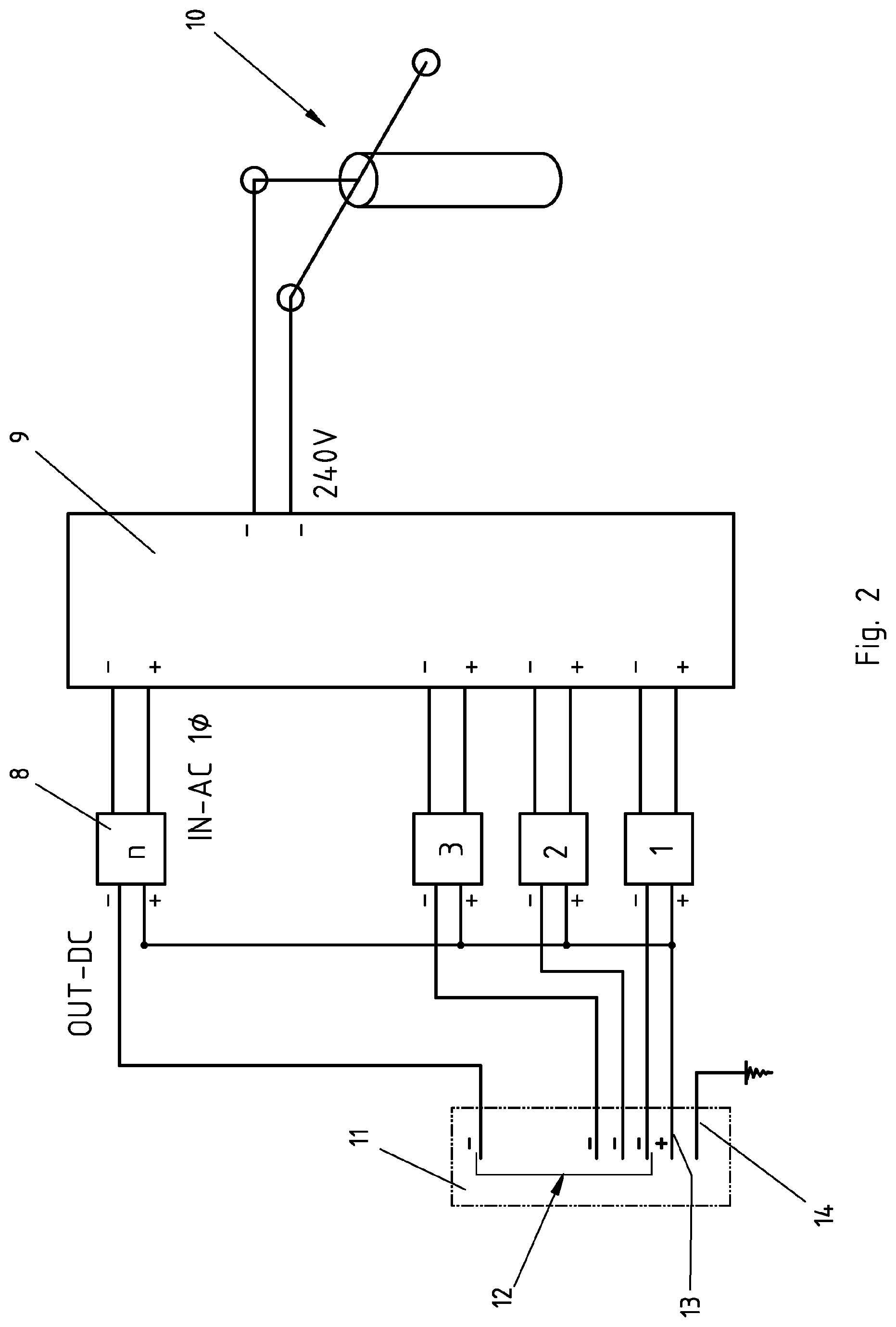 Patent US11772504 Figure 2 – Fast rechargeable battery assembly and recharging equipment