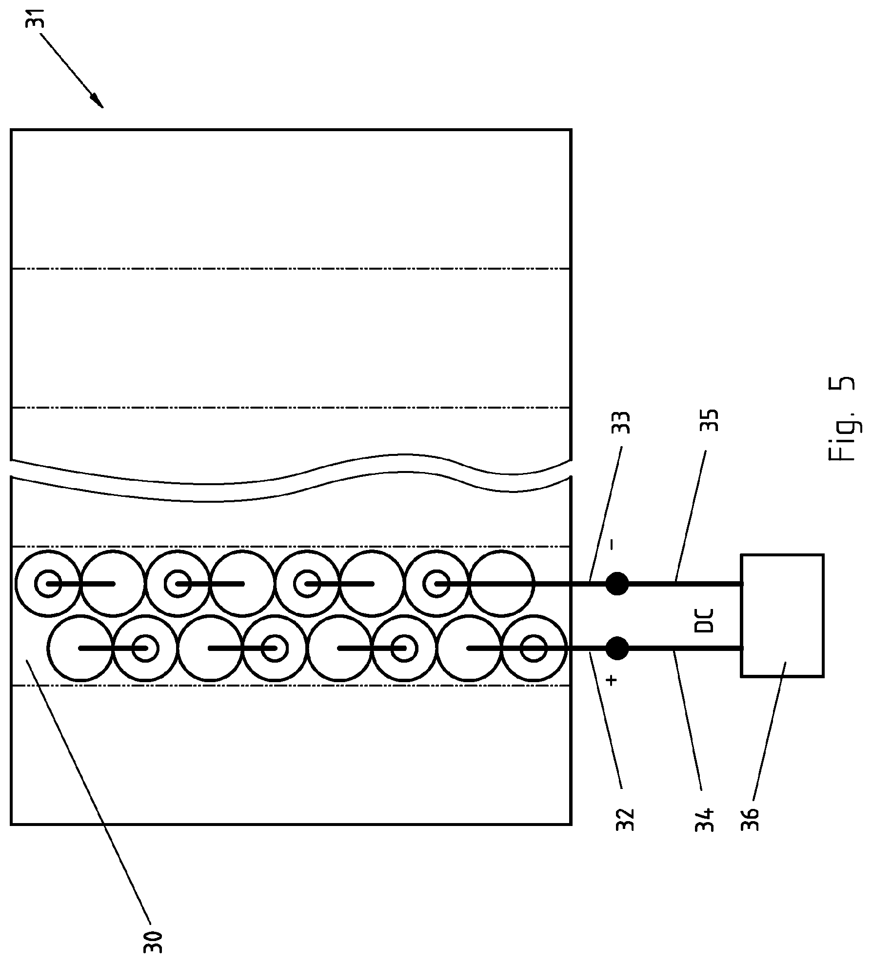 Patent US11772504 Figure 5 – Fast rechargeable battery assembly and recharging equipment
