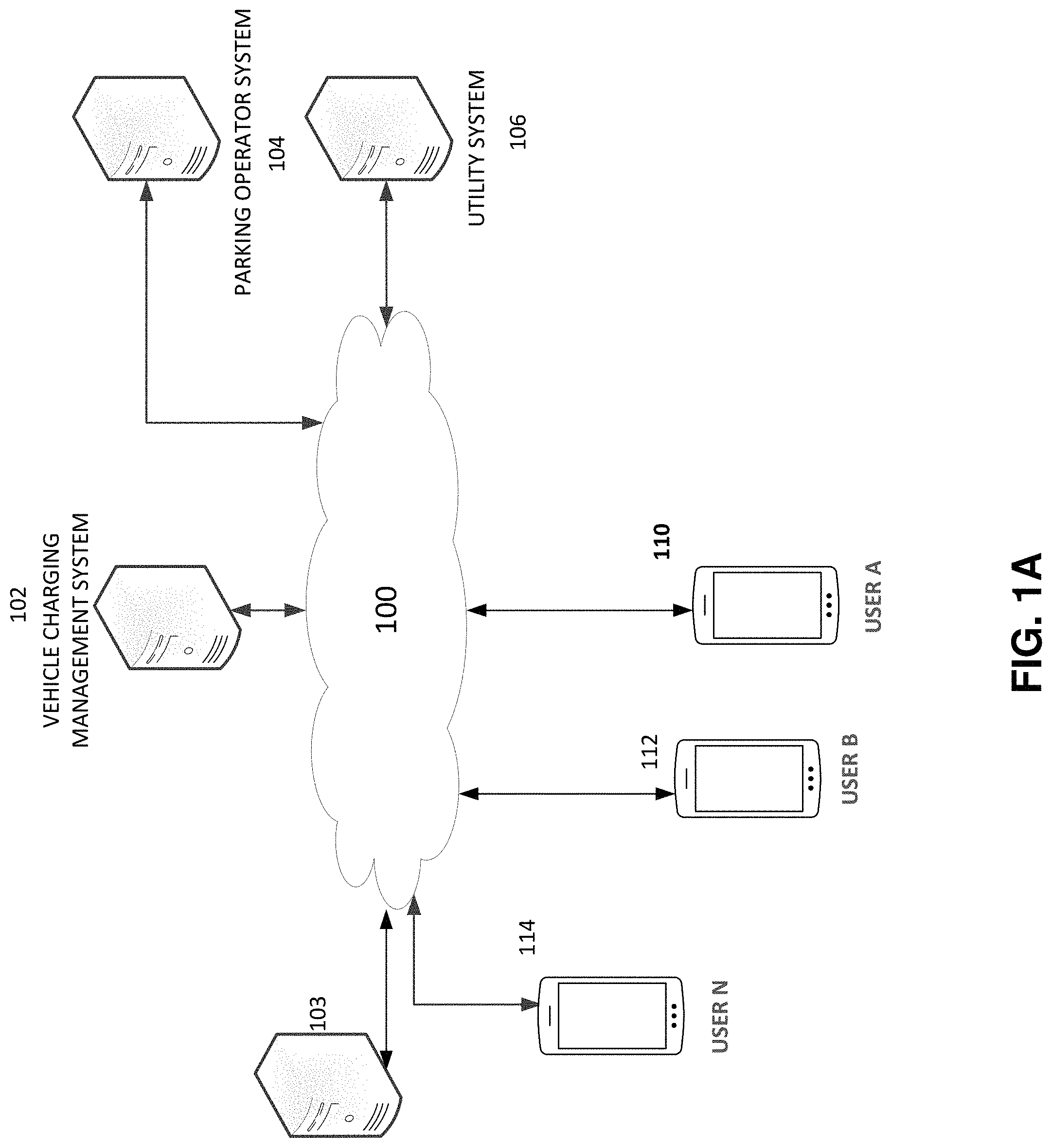 Patent US11772510 Figure 1 – Systems and methods for charging parked vehicles
