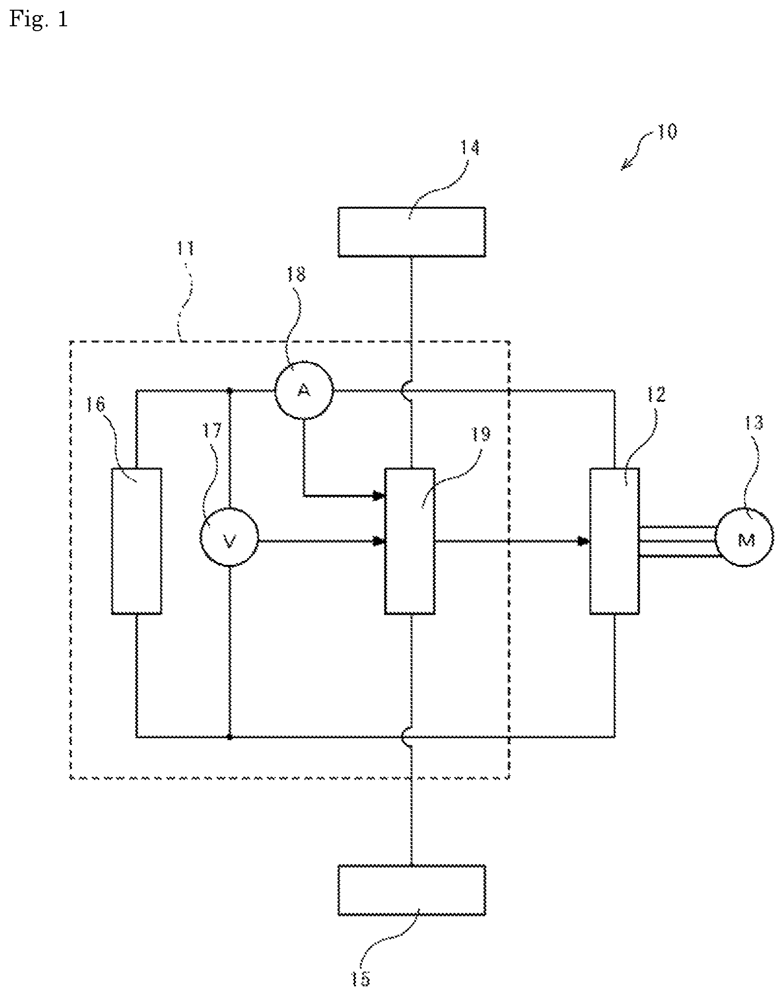 Patent US11772511 Figure 1 – Vehicle-use energy storage apparatus, vehicle-use discharge system, discharge control method, and vehicle-use energy storage device