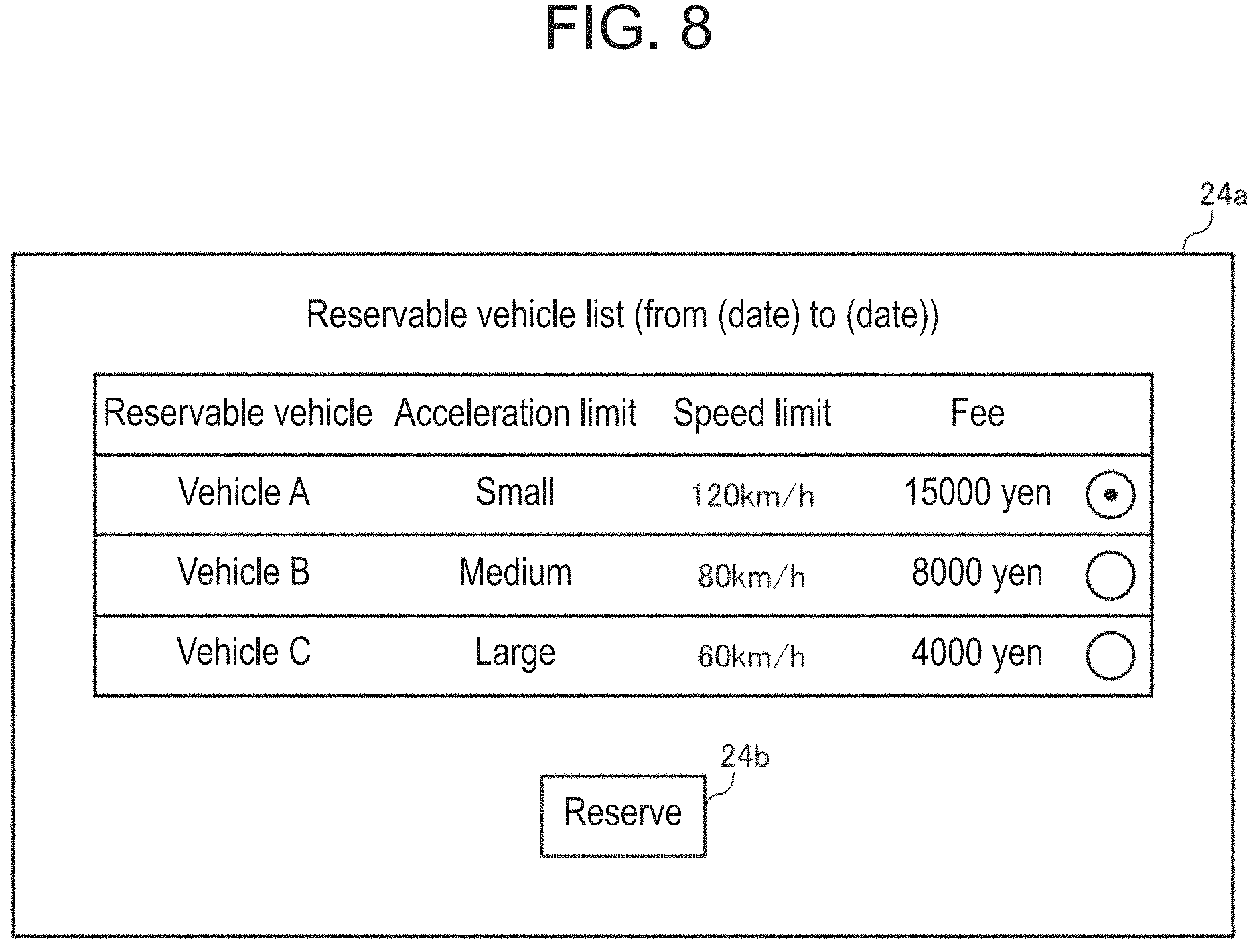 Patent US11772512 Figure 8 – Vehicle power supply system and vehicle dispatch system