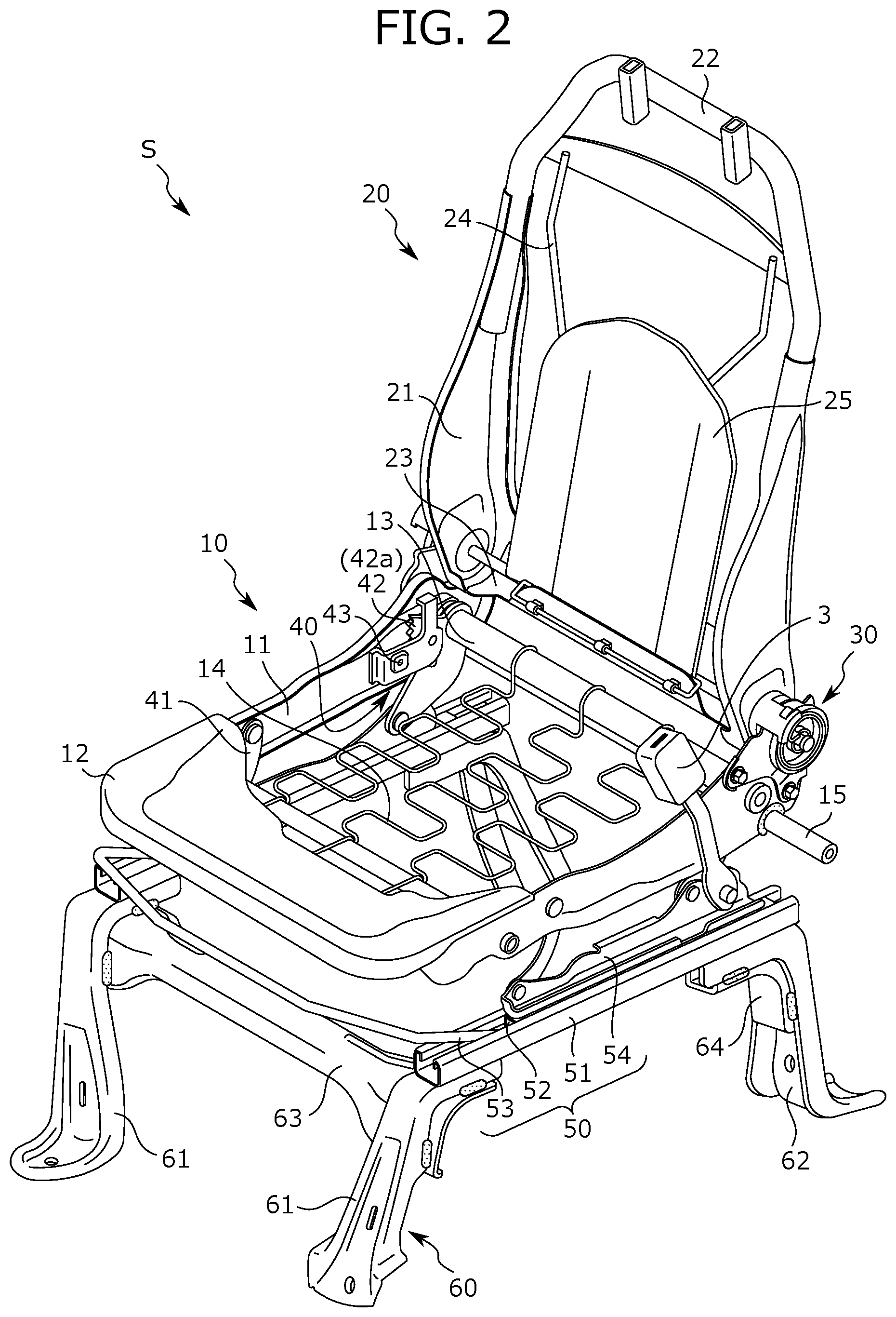 Patent US11772516 Figure 2 – Conveyance seat