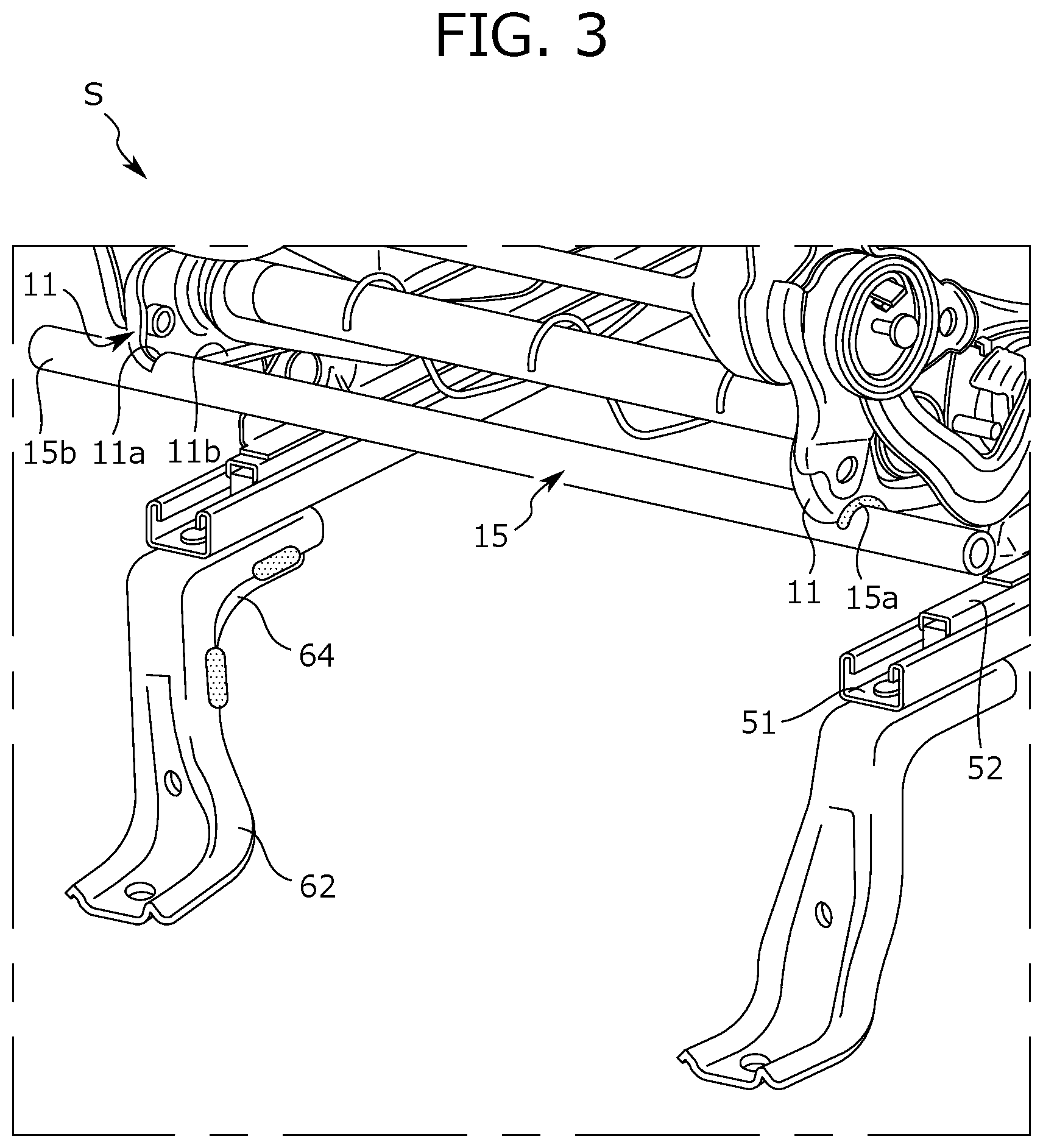 Patent US11772516 Figure 3 – Conveyance seat