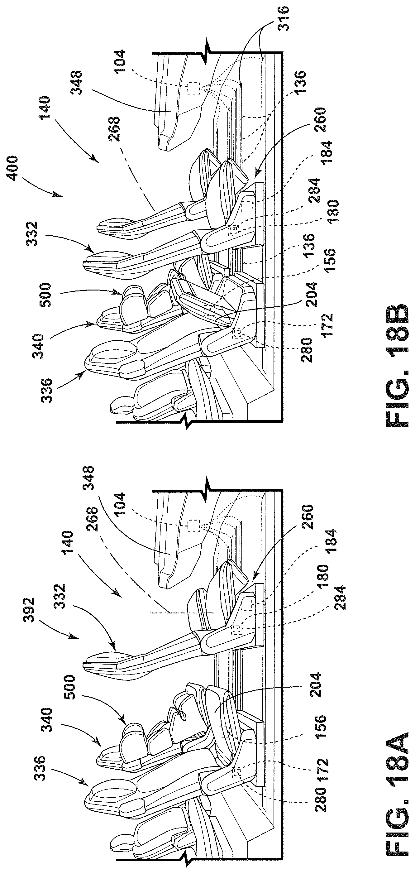 Patent US11772520 Figure 18 – Remote notification and adjustment of a passenger compartment arrangement