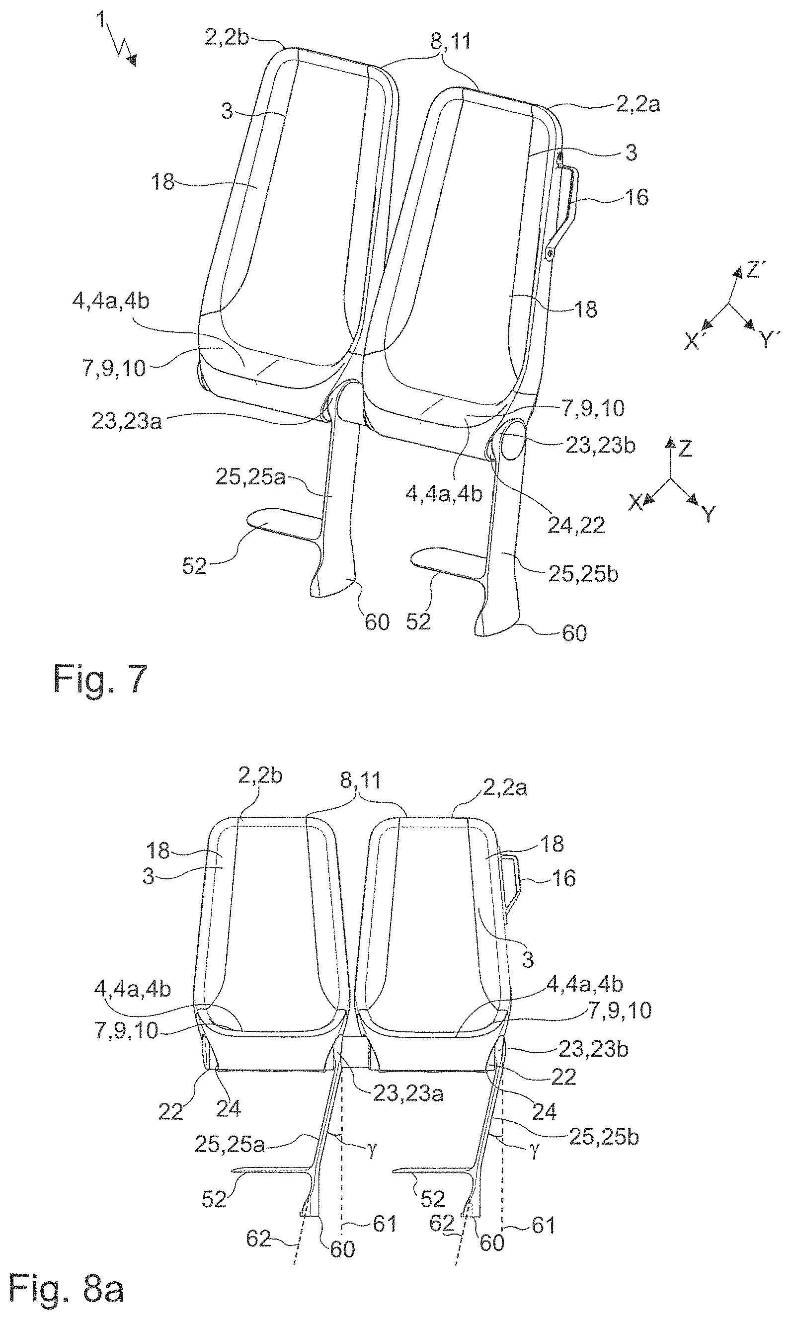 Patent US11772521 Figure 6 – Seat arrangement for a means of transport