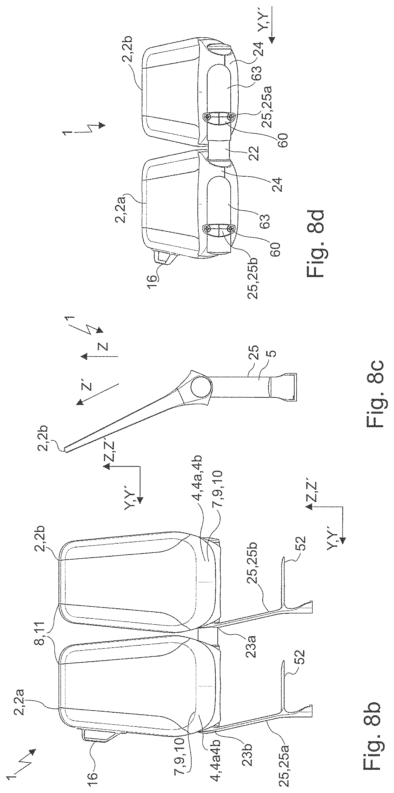 Patent US11772521 Figure 7 – Seat arrangement for a means of transport