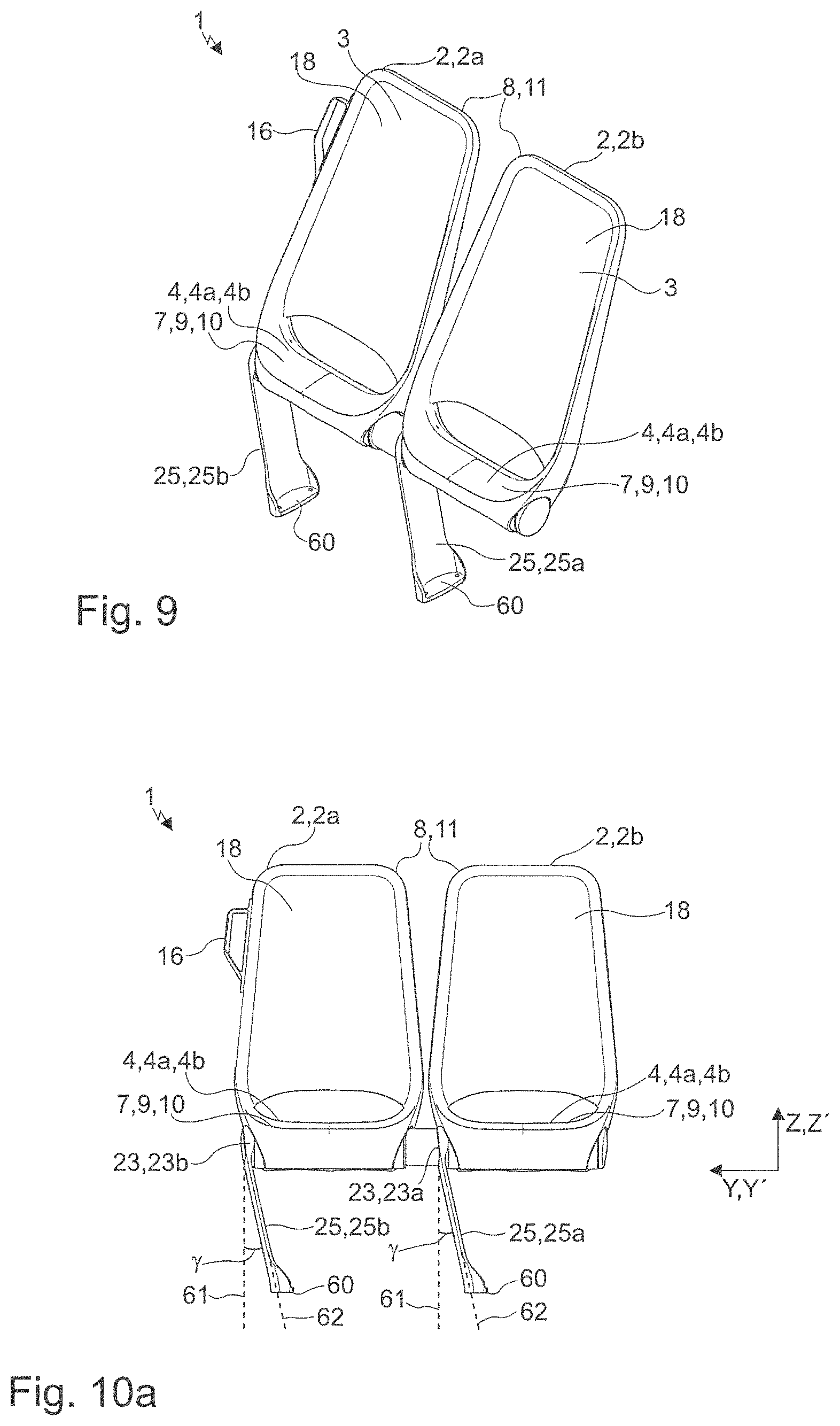 Patent US11772521 Figure 8 – Seat arrangement for a means of transport