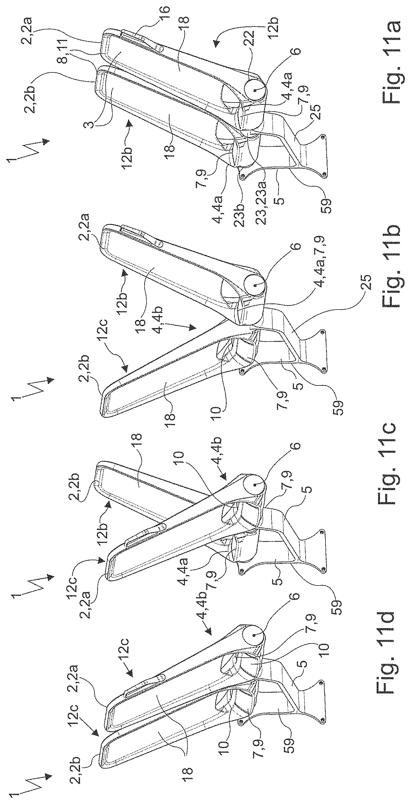 Patent US11772521 Figure 10 – Seat arrangement for a means of transport