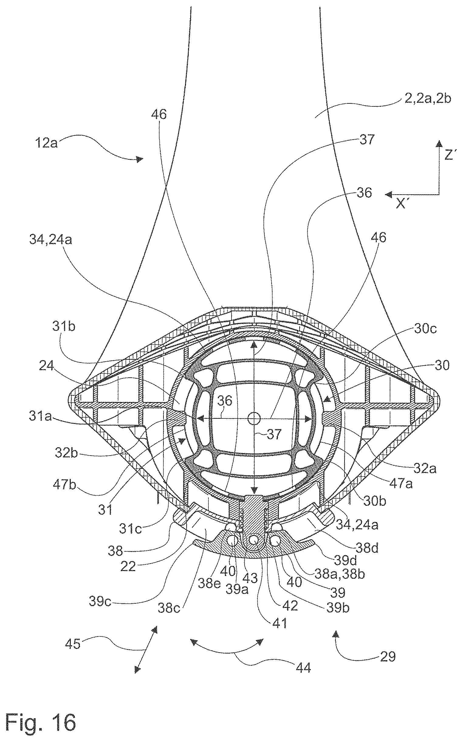 Patent US11772521 Figure 15 – Seat arrangement for a means of transport