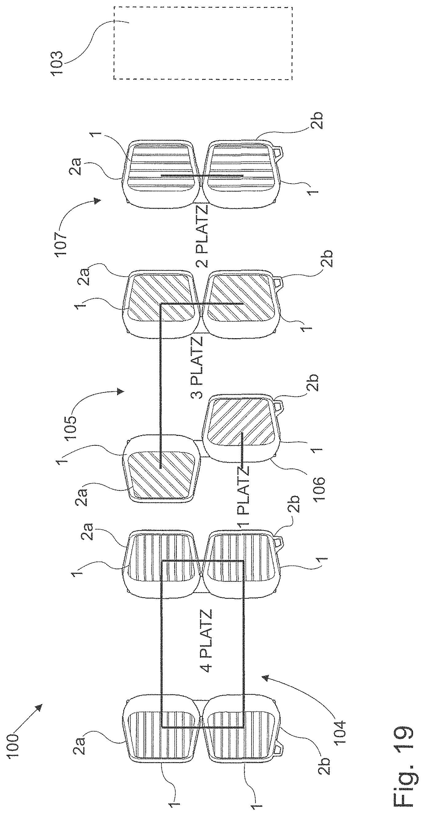 Patent US11772521 Figure 18 – Seat arrangement for a means of transport