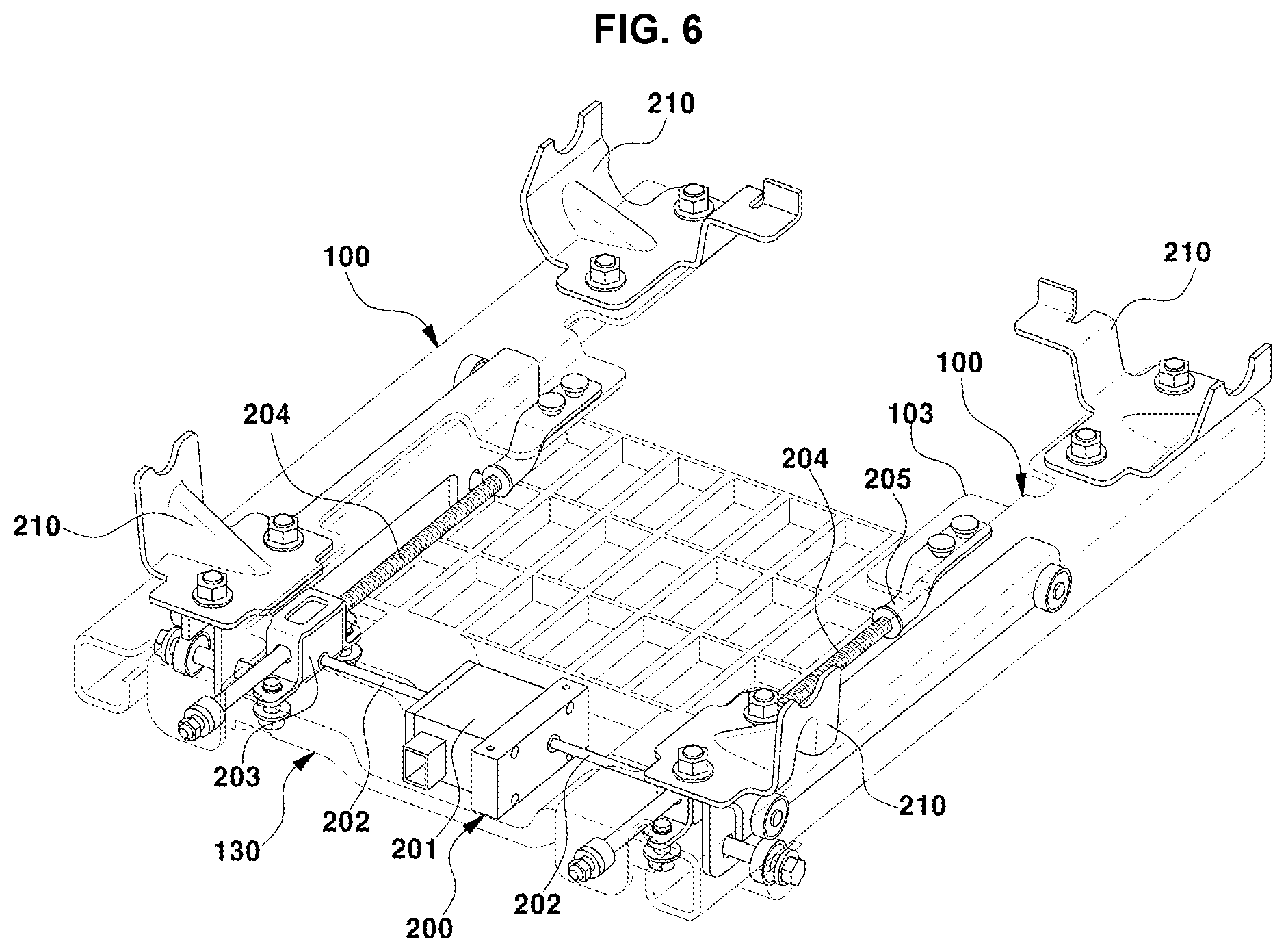 Patent US11772522 Figure 5 – Rail device for vehicle seat