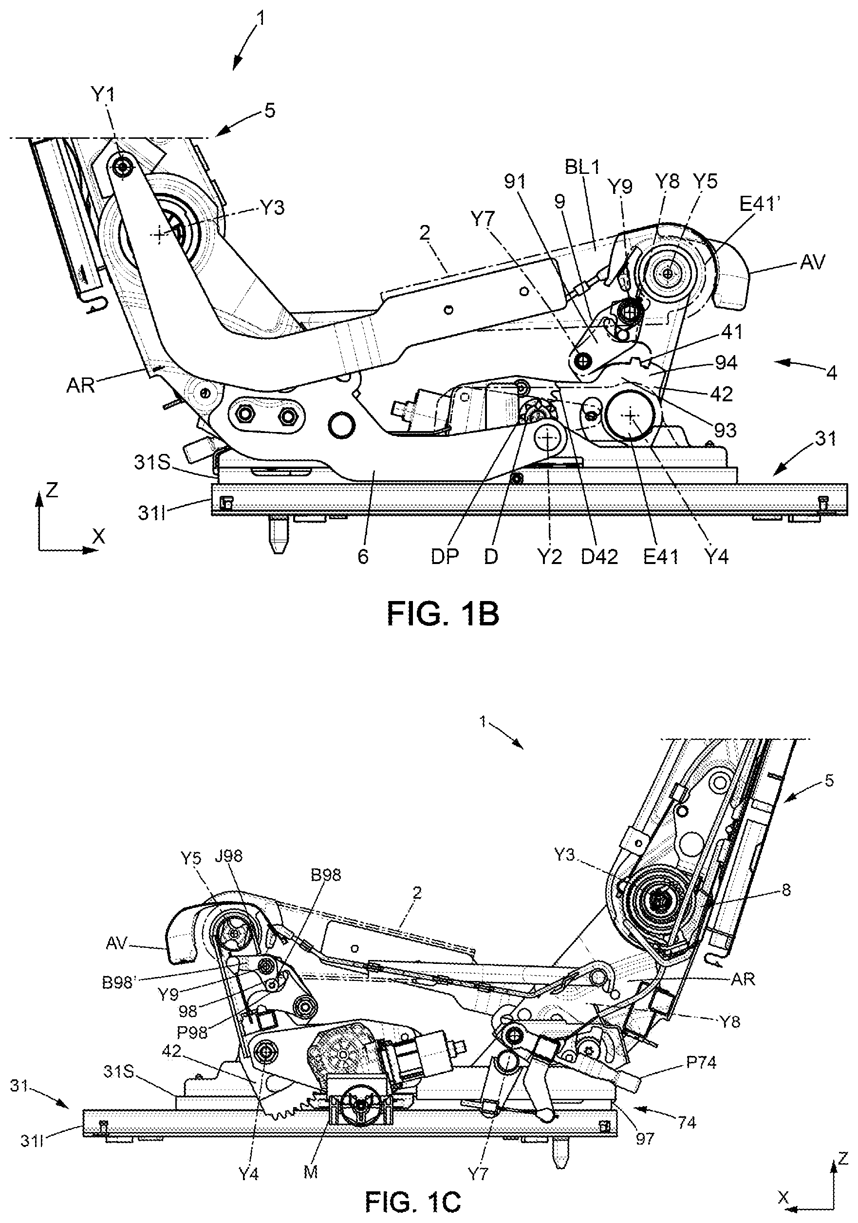 Patent US11772524 Figure 2 – Vehicle seat