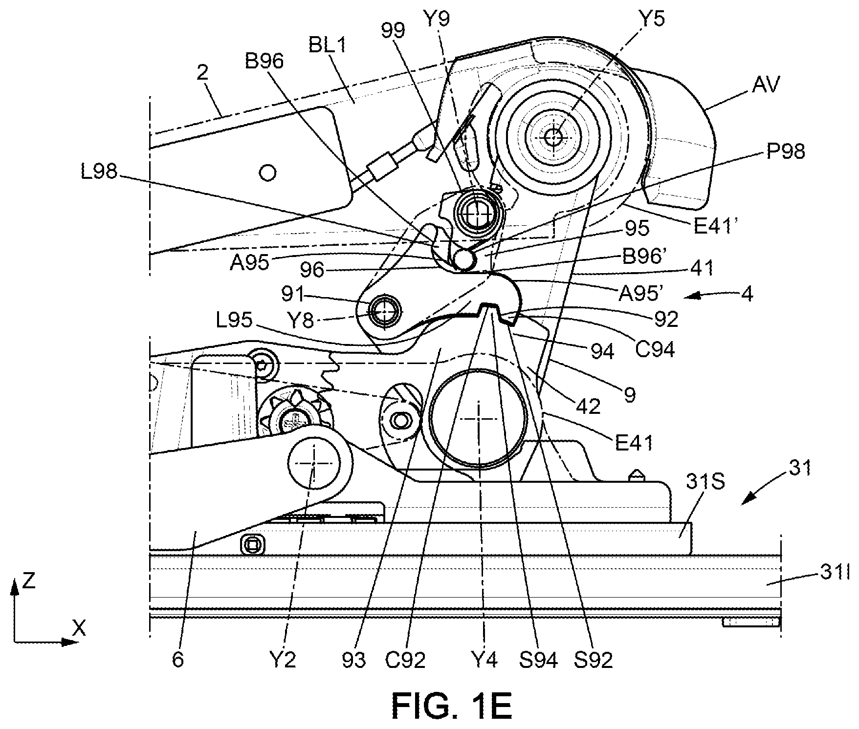 Patent US11772524 Figure 4 – Vehicle seat
