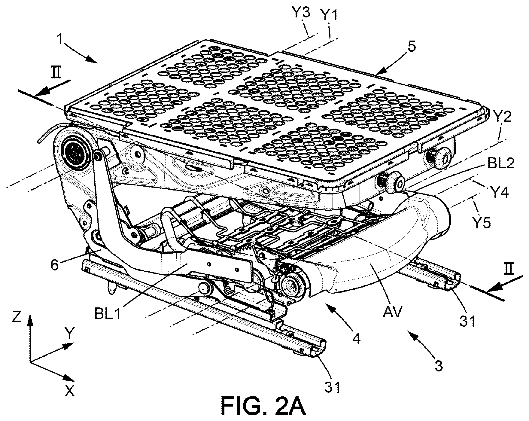 Patent US11772524 Figure 5 – Vehicle seat