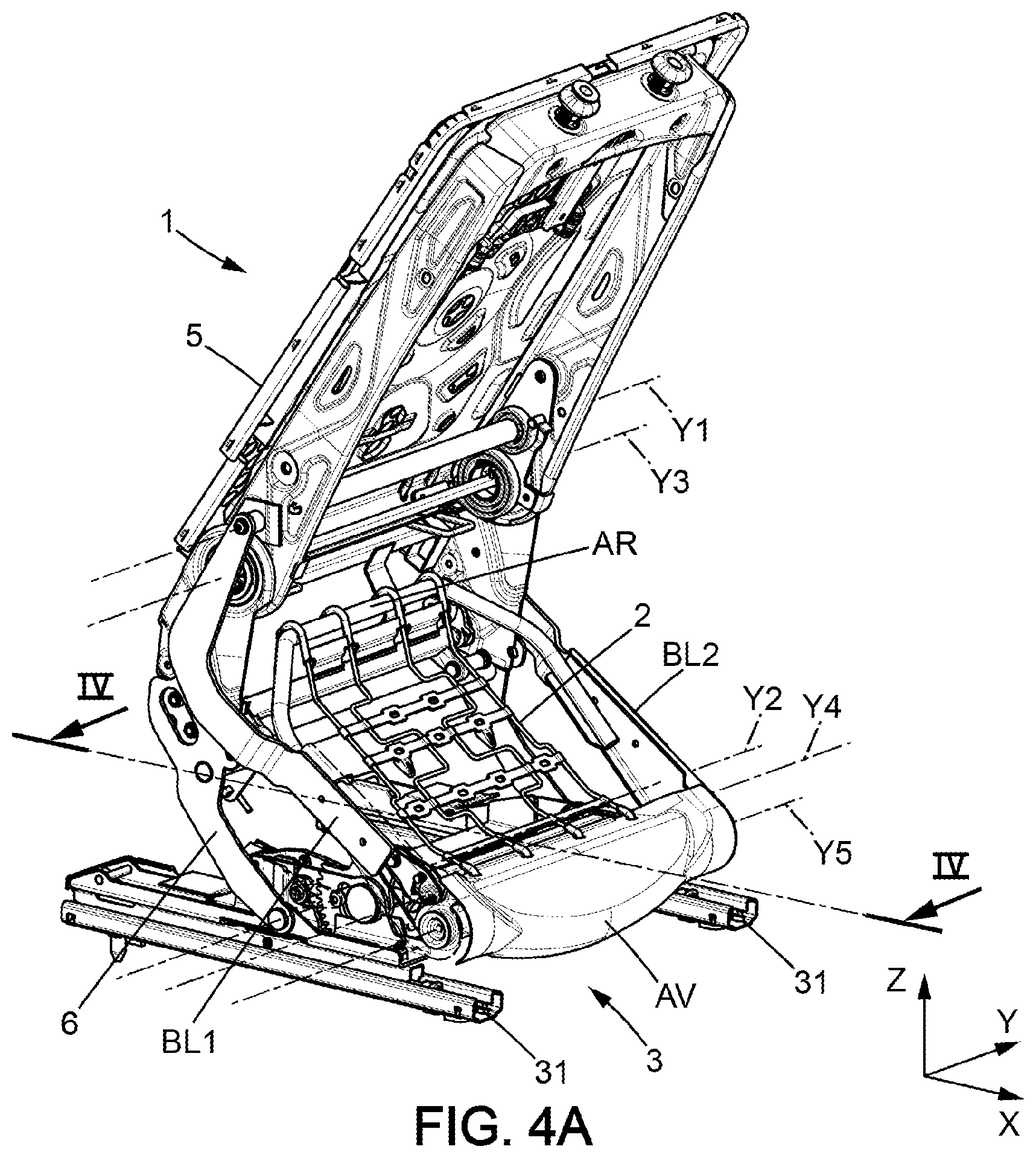 Patent US11772524 Figure 9 – Vehicle seat