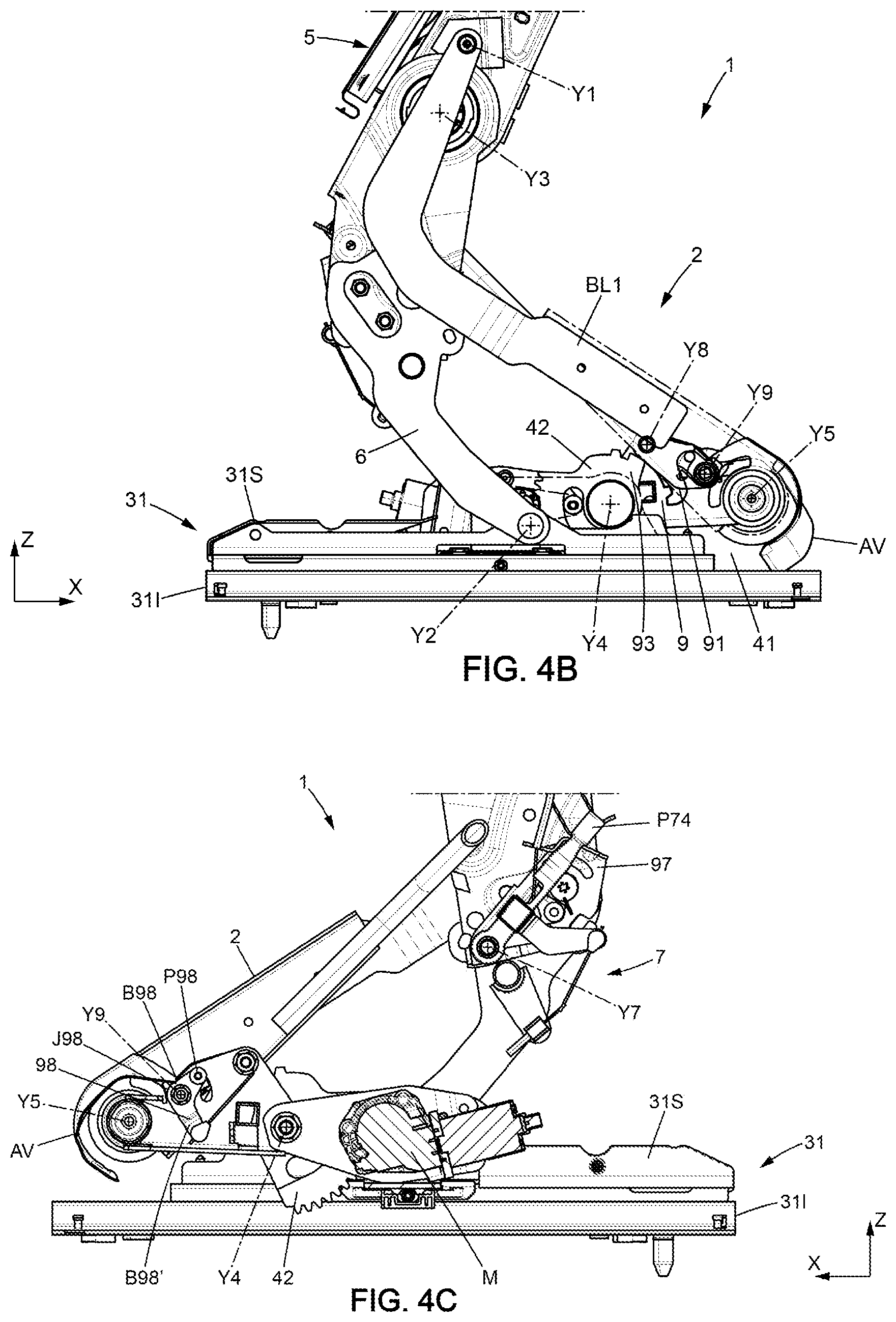 Patent US11772524 Figure 10 – Vehicle seat