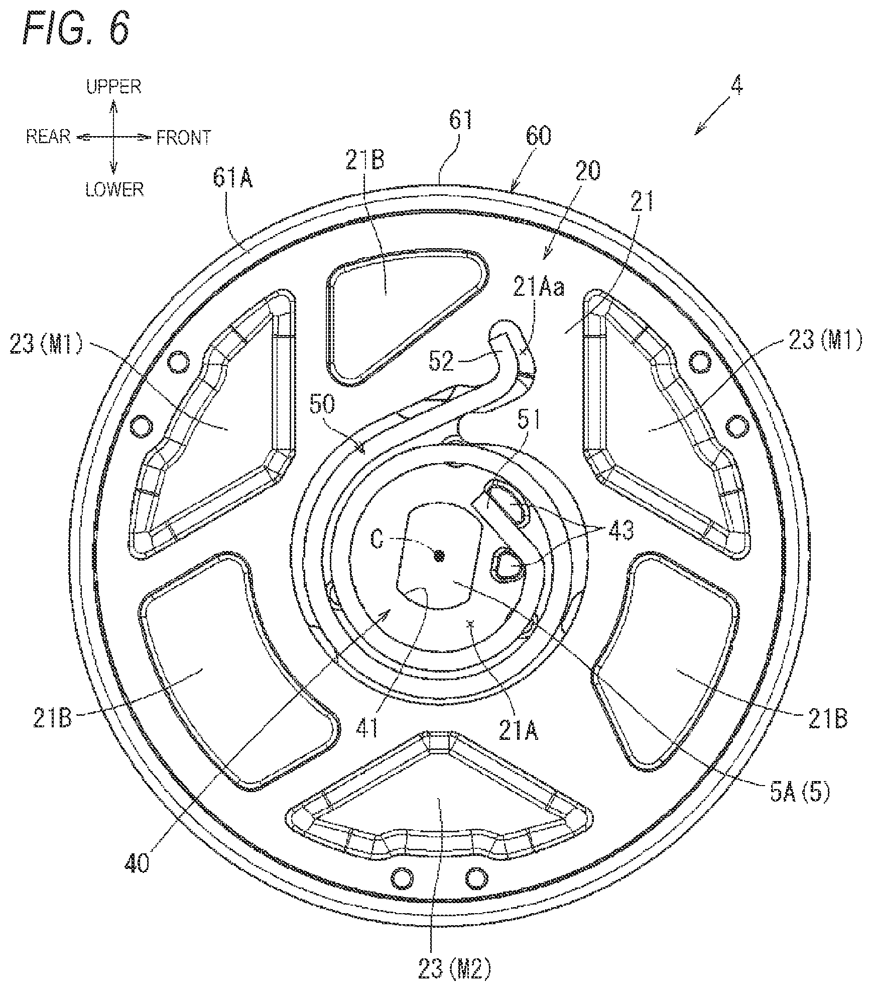 Patent US11772527 Figure 6 – Seat reclining device for vehicle