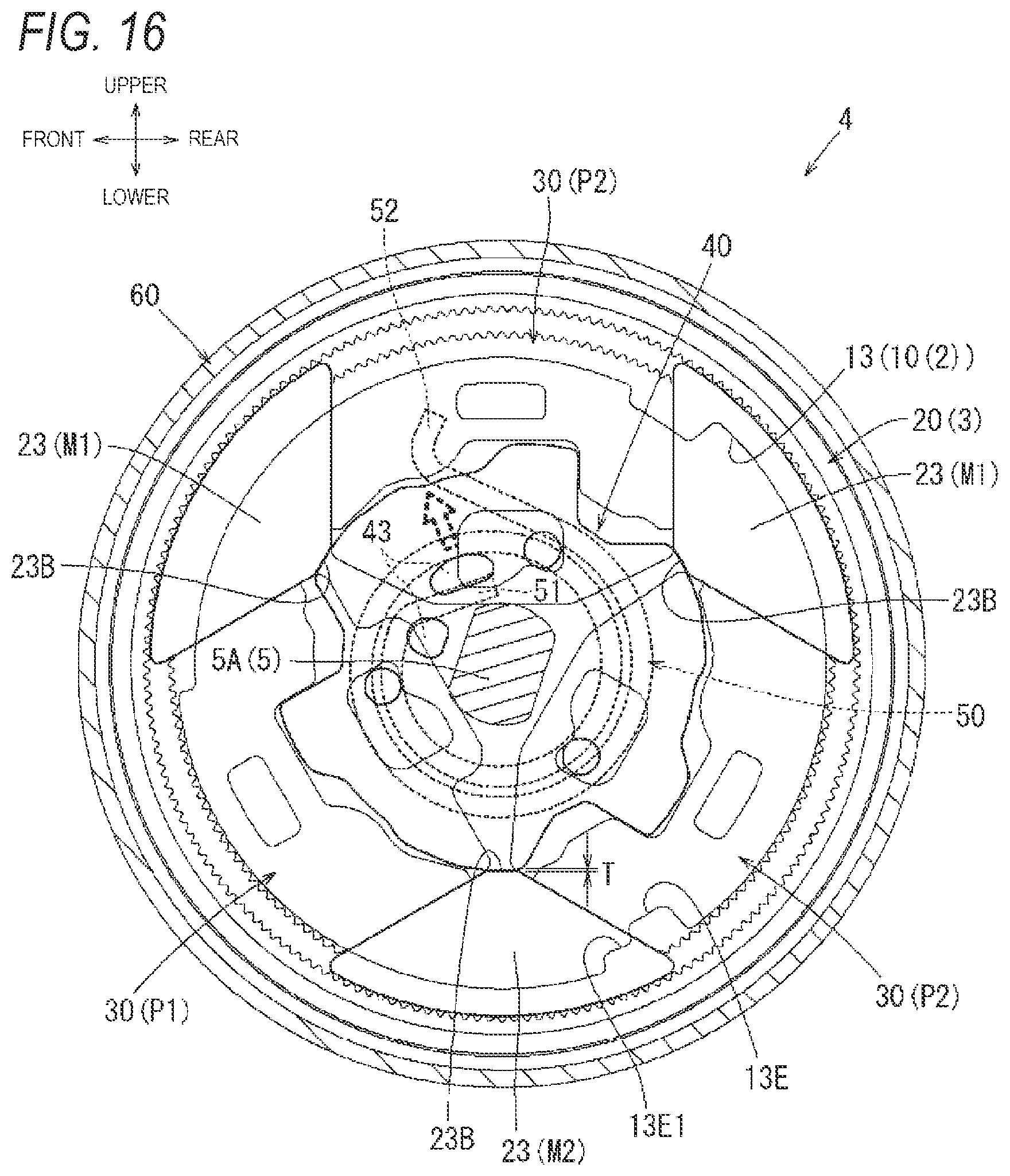 Patent US11772527 Figure 16 – Seat reclining device for vehicle