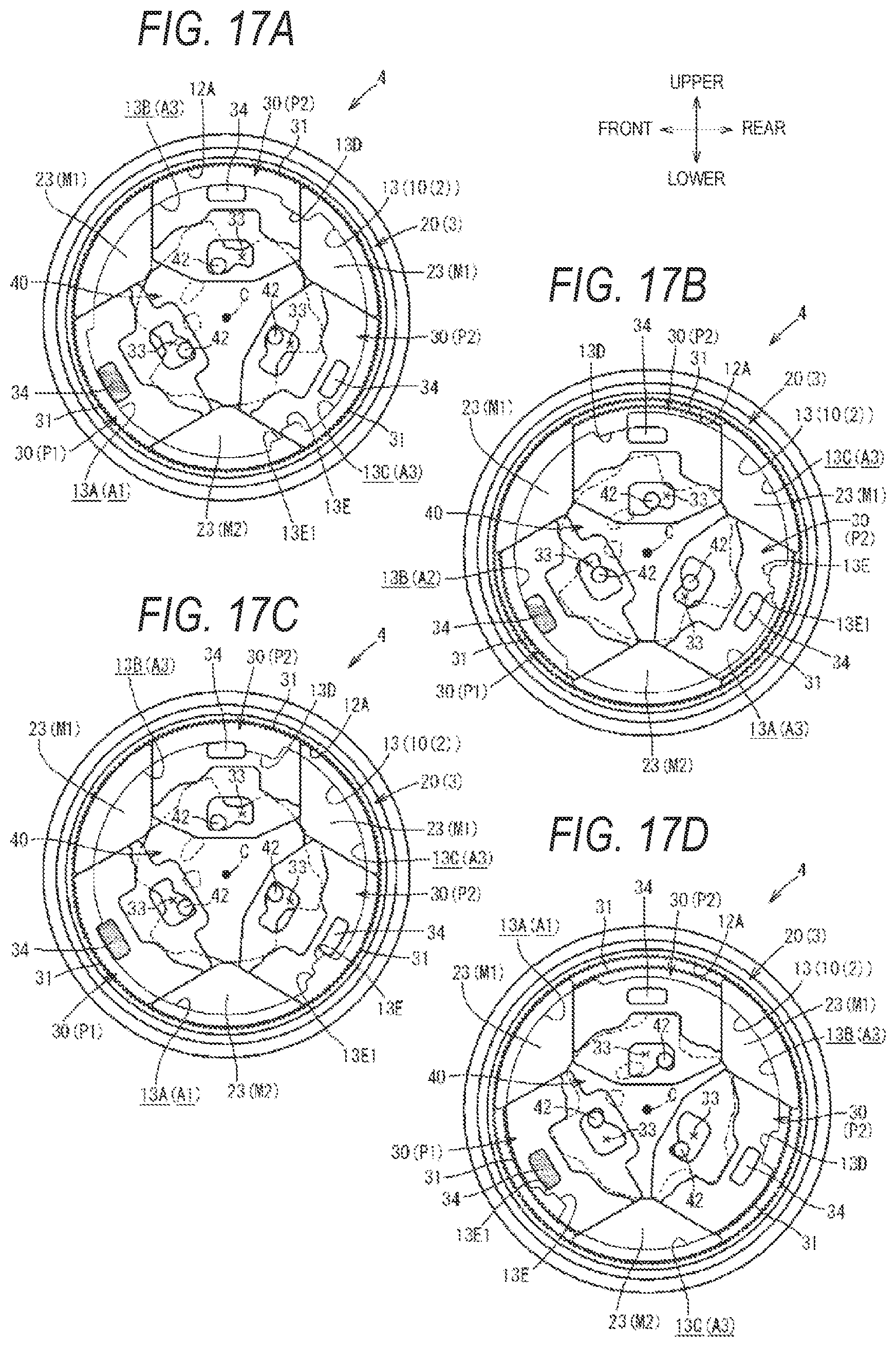 Patent US11772527 Figure 17 – Seat reclining device for vehicle