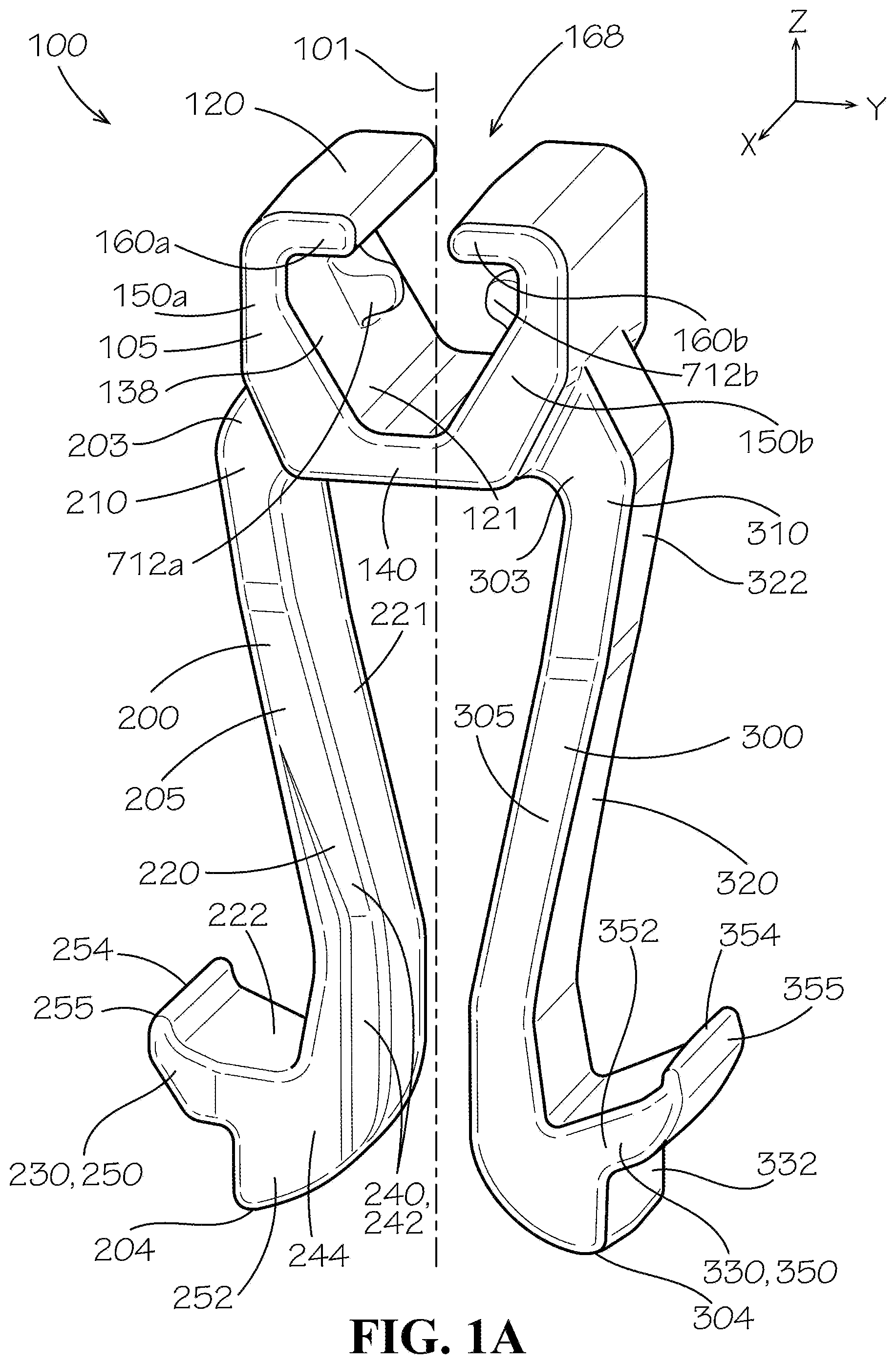 Patent US11772533 — Seat upholstery clip — Figure 1
