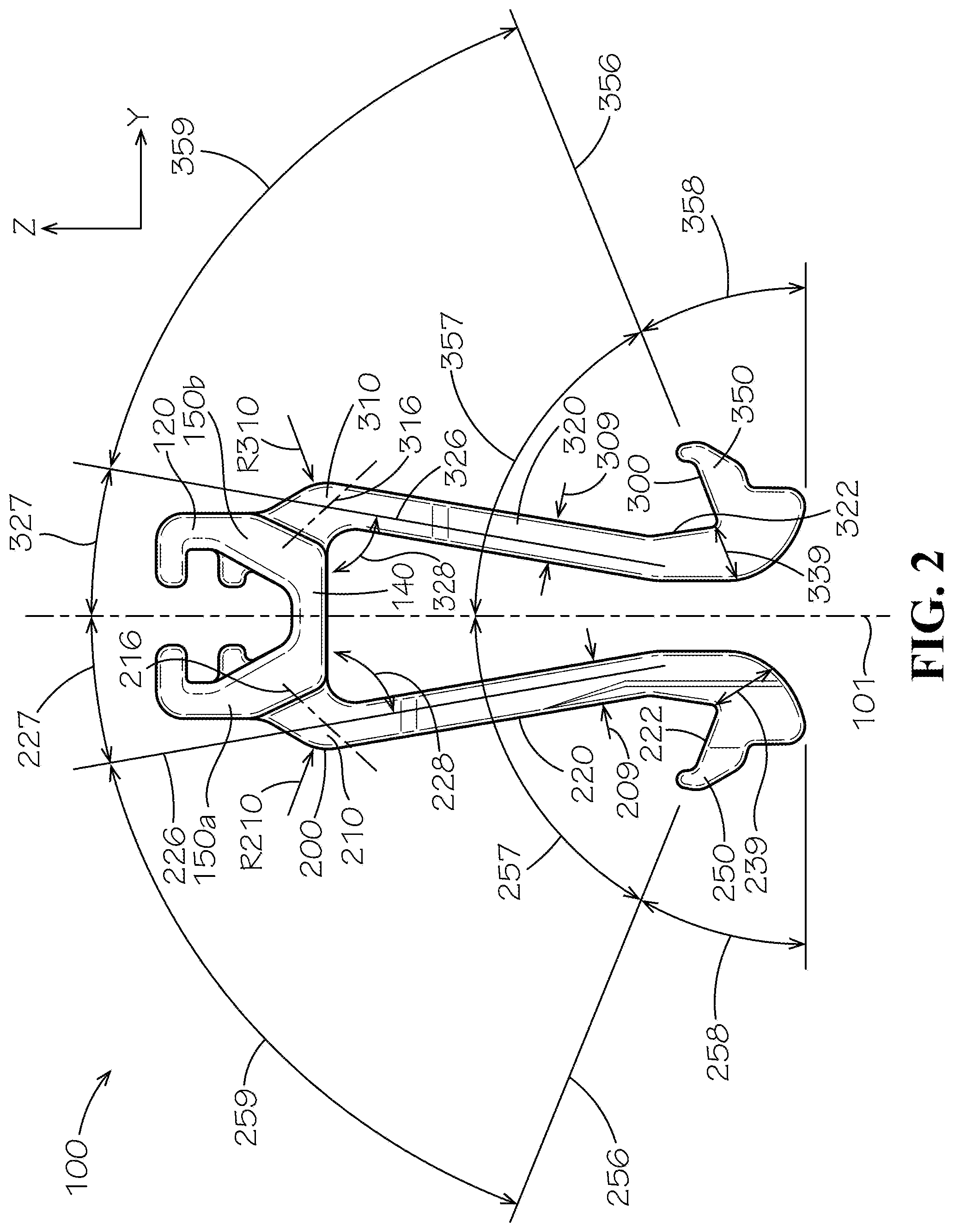 Patent US11772533 Figure 3 – Seat upholstery clip