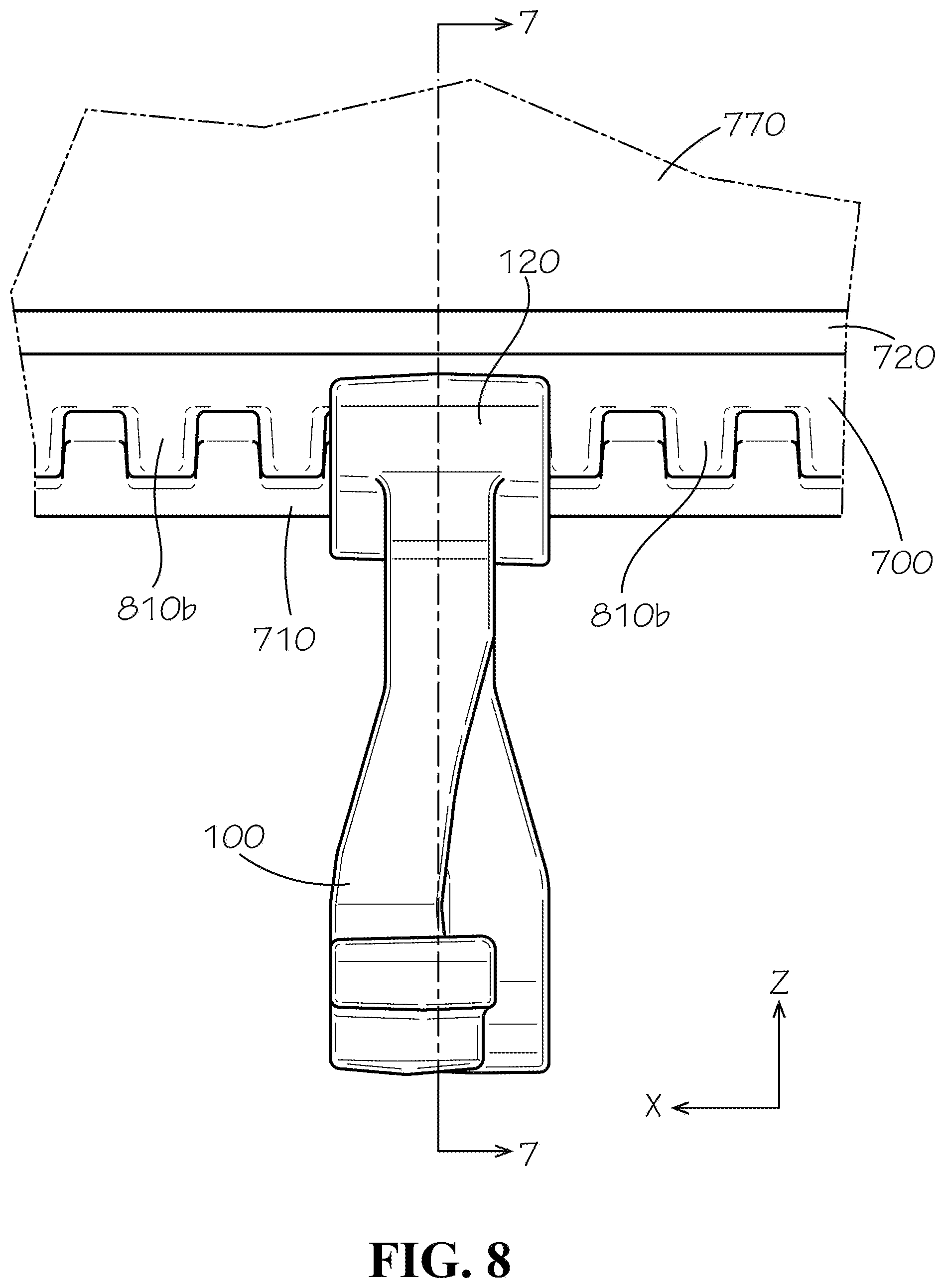 Patent US11772533 Figure 7 – Seat upholstery clip