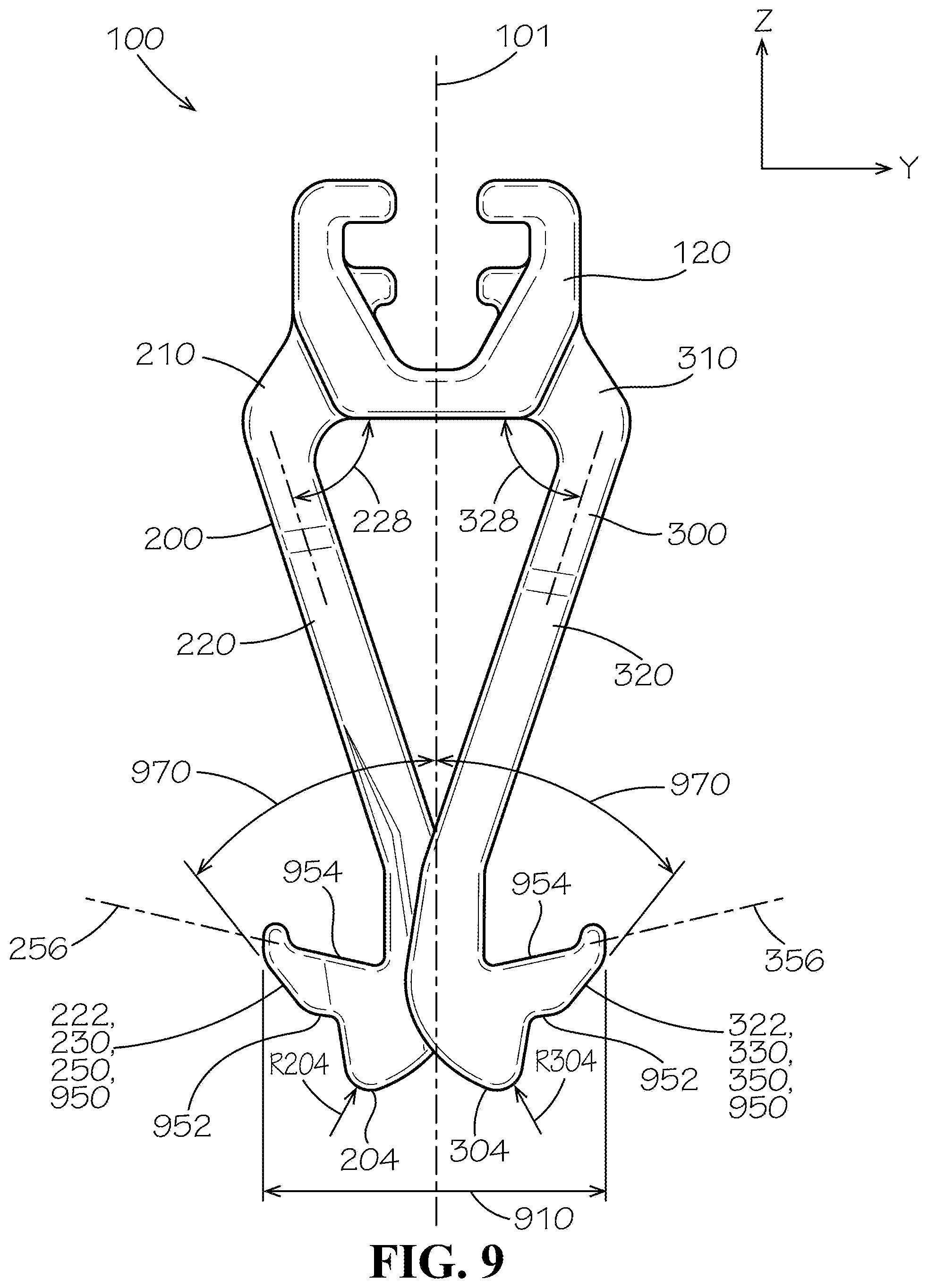Patent US11772533 Figure 8 – Seat upholstery clip