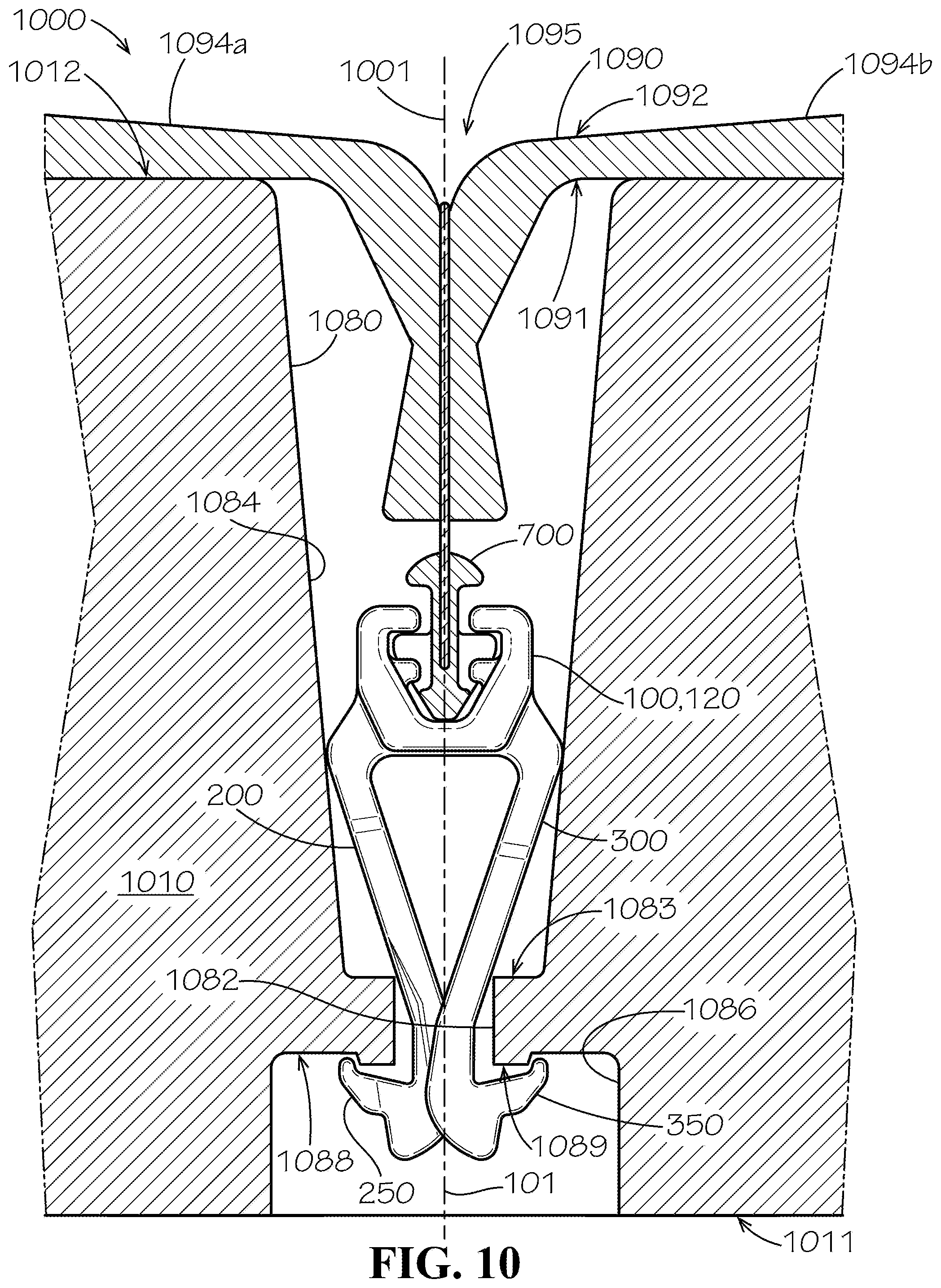 Patent US11772533 Figure 9 – Seat upholstery clip