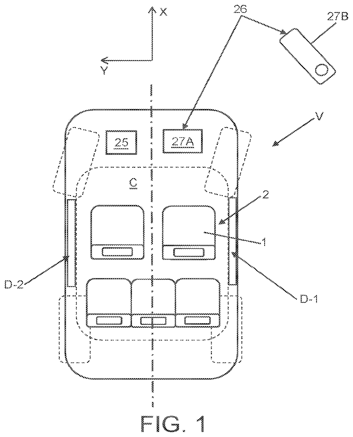 Patent US11772534 Figure 1 – Seating apparatus