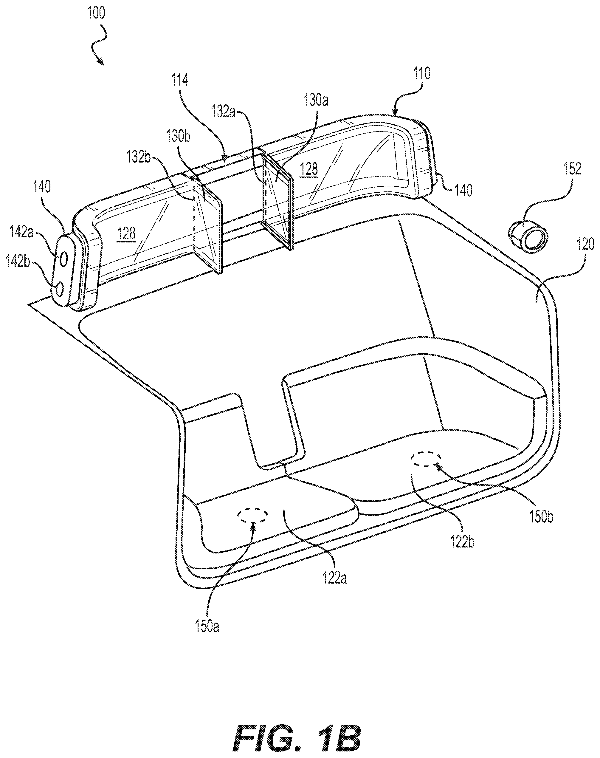 Patent US11772535 Figure 2 – Headrest with passenger flaps
