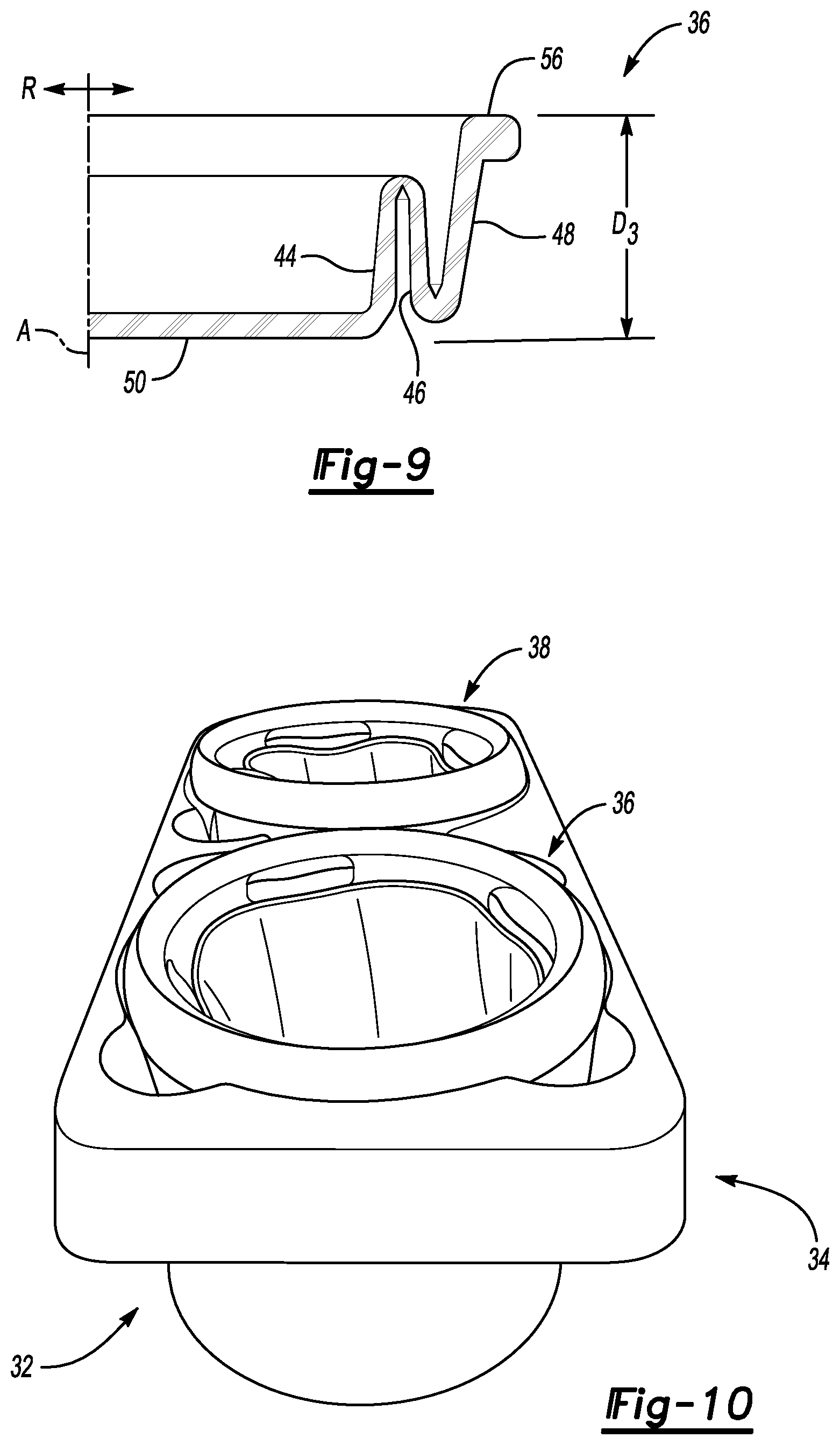Patent US11772538 Figure 5 – Cup holder assembly with expandable cup support