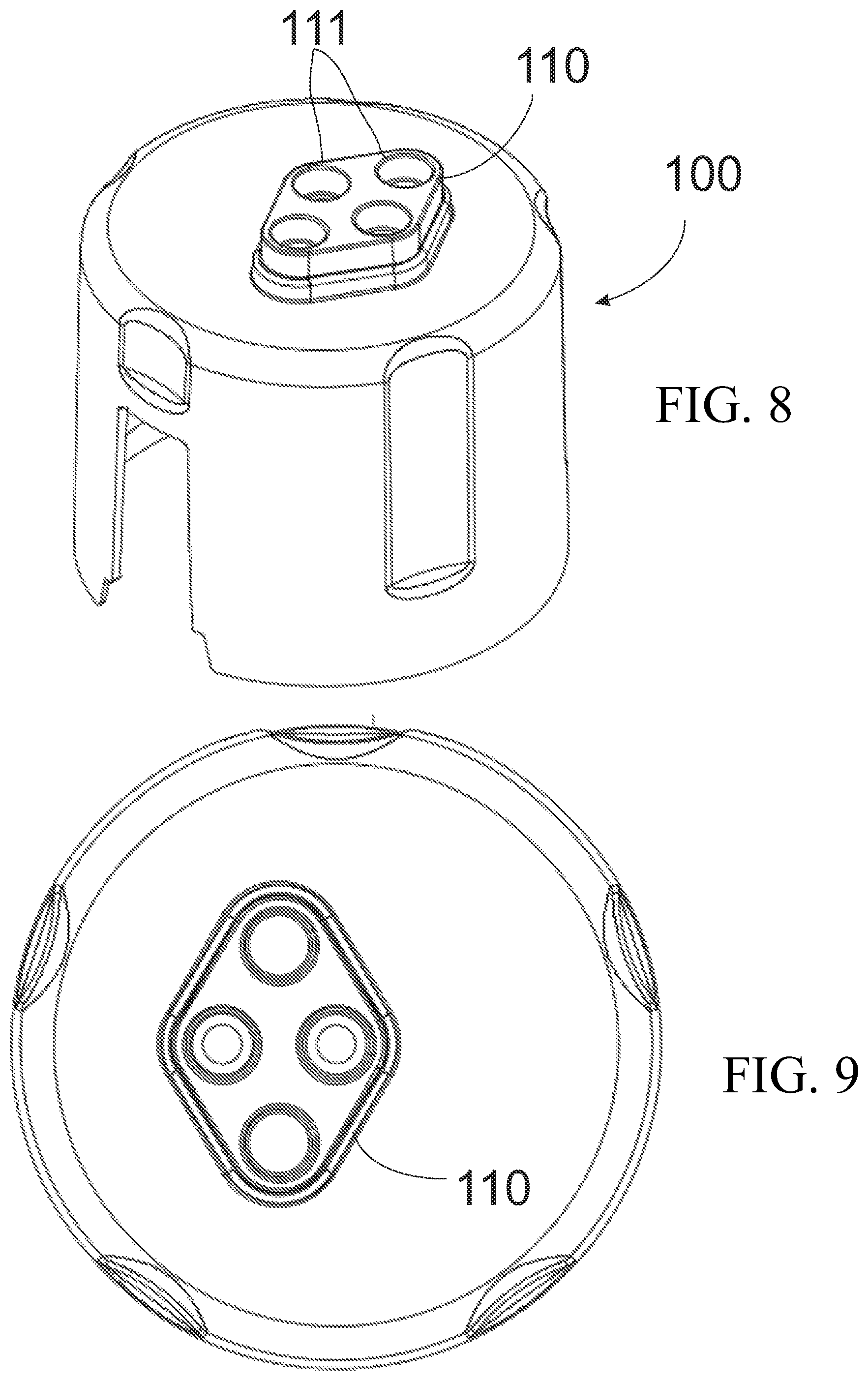 Patent US11772539 Figure 6 – Cupholder and adapter for large containers during vehicle use