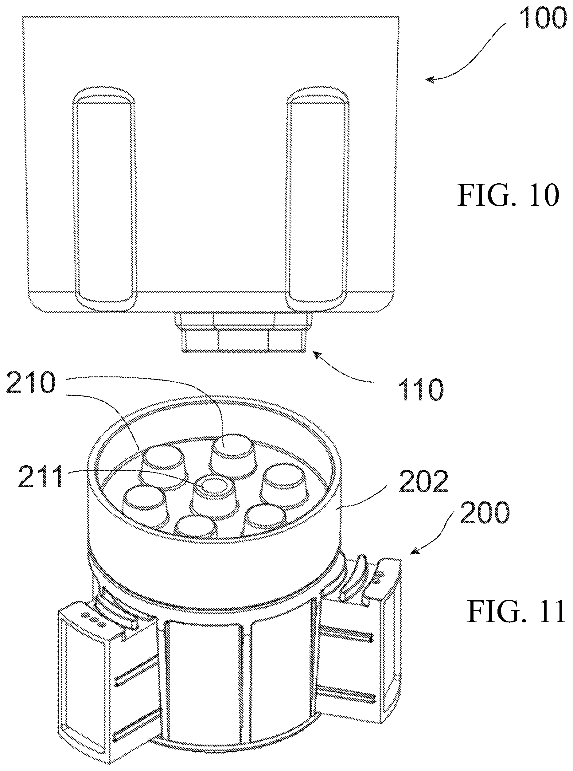 Patent US11772539 Figure 7 – Cupholder and adapter for large containers during vehicle use