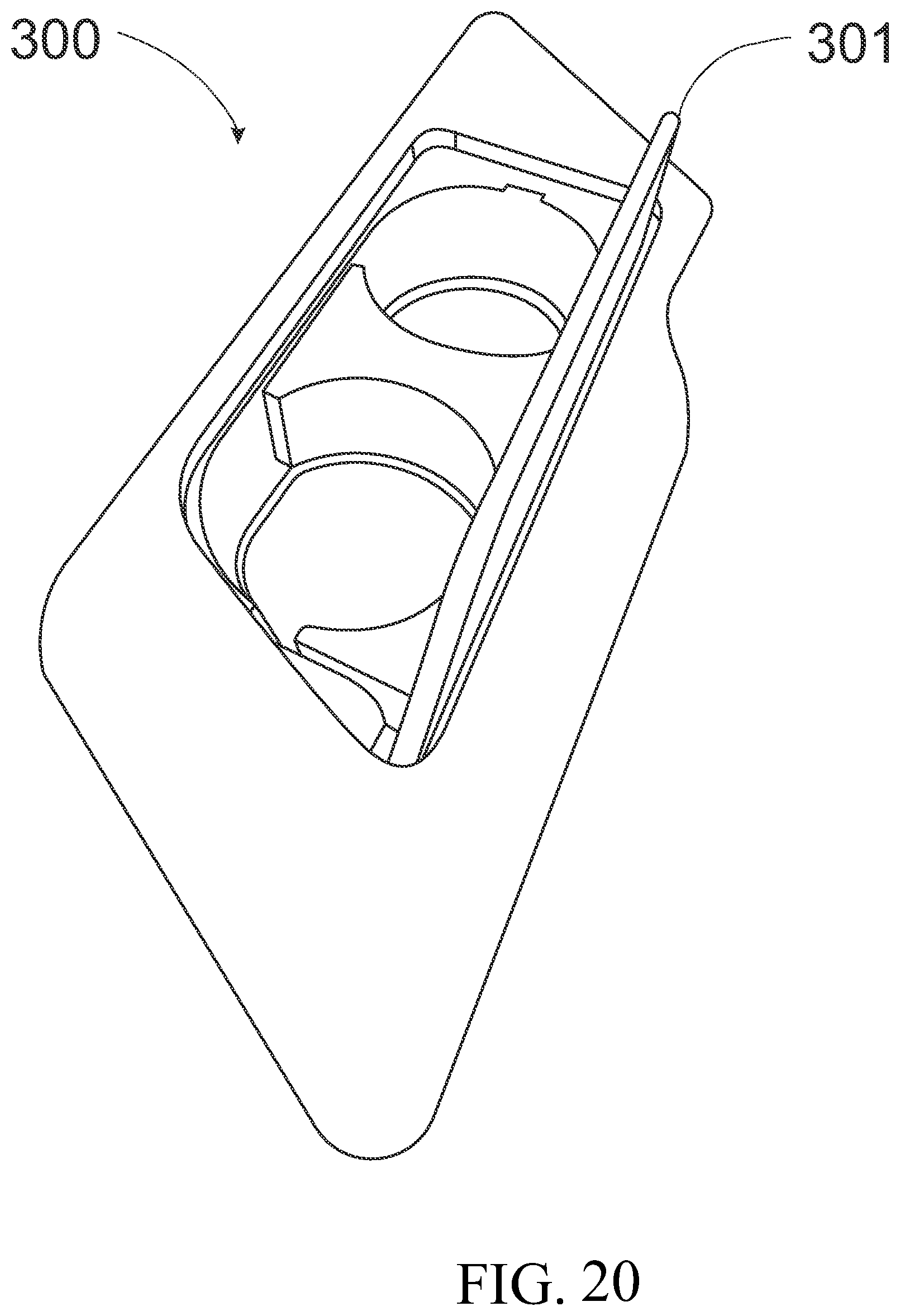 Patent US11772539 Figure 12 – Cupholder and adapter for large containers during vehicle use