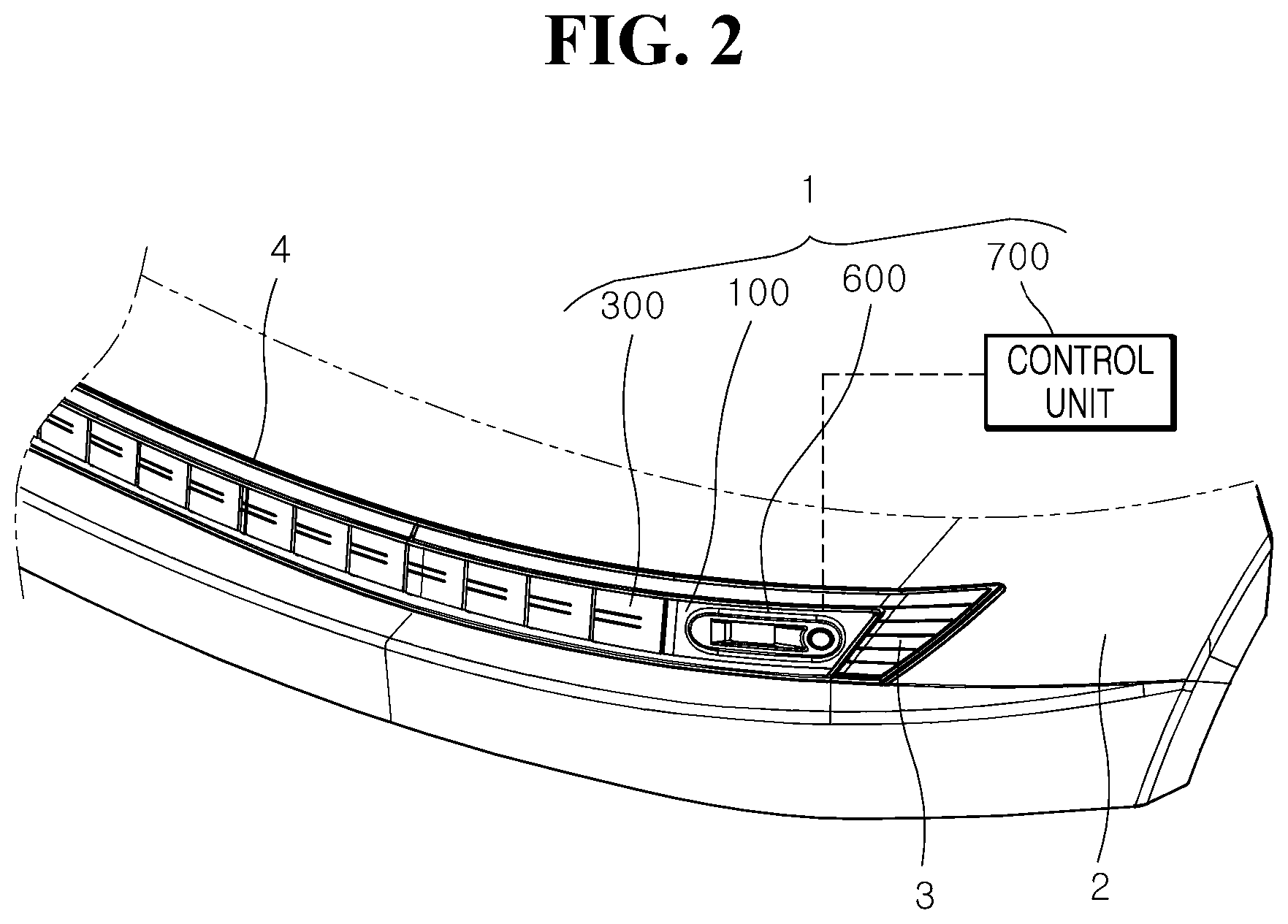 Patent US11772543 Figure 2 – Lighting apparatus for vehicle and control method thereof